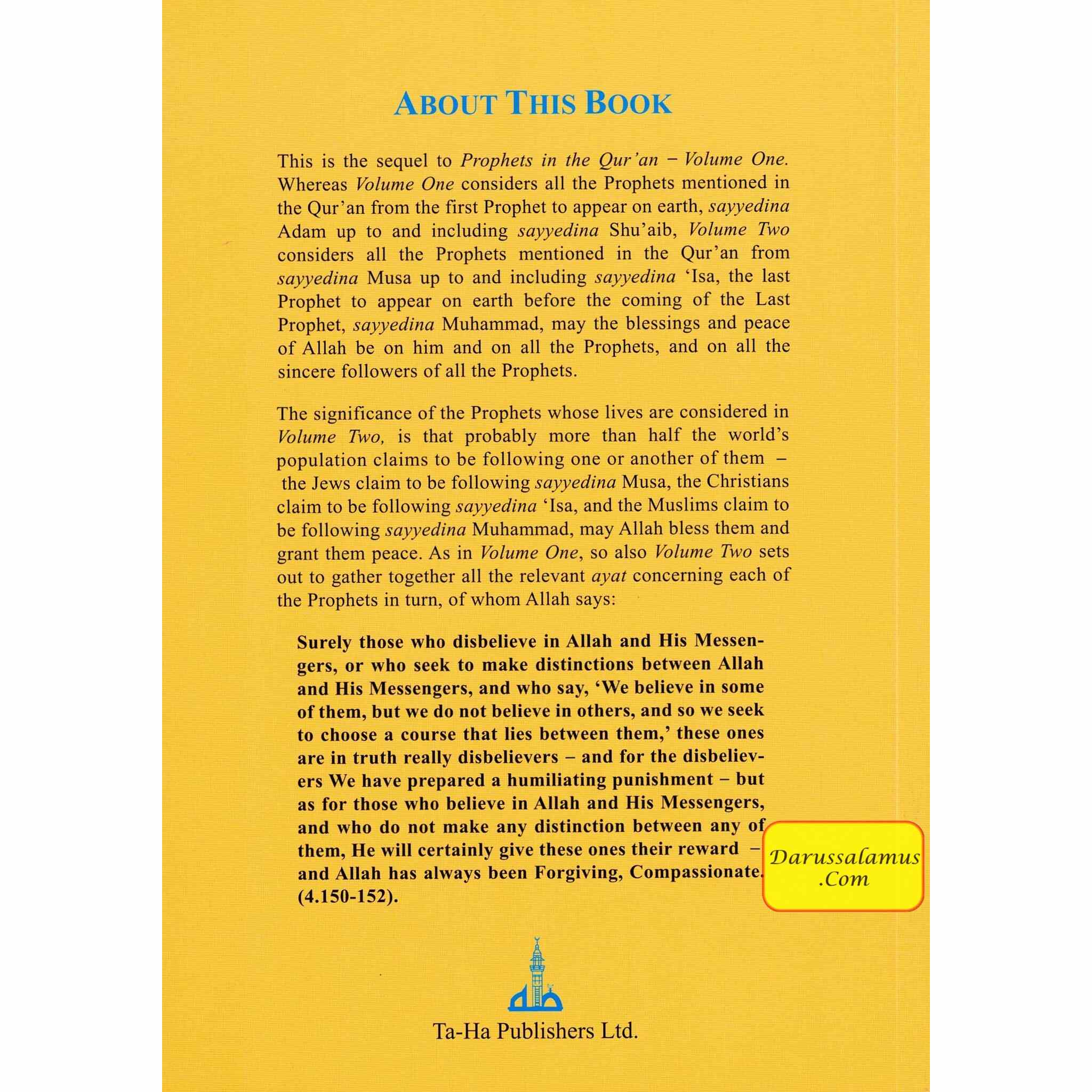 Prophets in the Quran Vol 2 By Iftekhar Bano Hussain、mySite、topwebapps