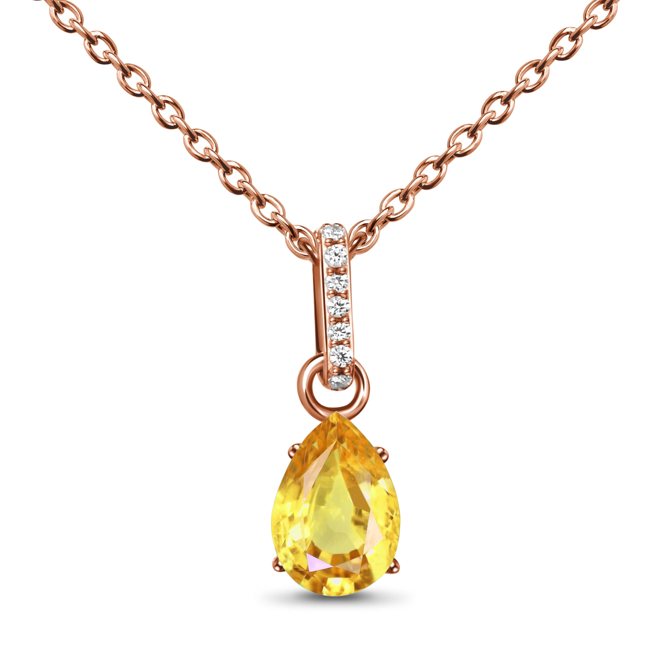 Citrine Necklace Sway - November Birthstone、mySite、hinf8tx79