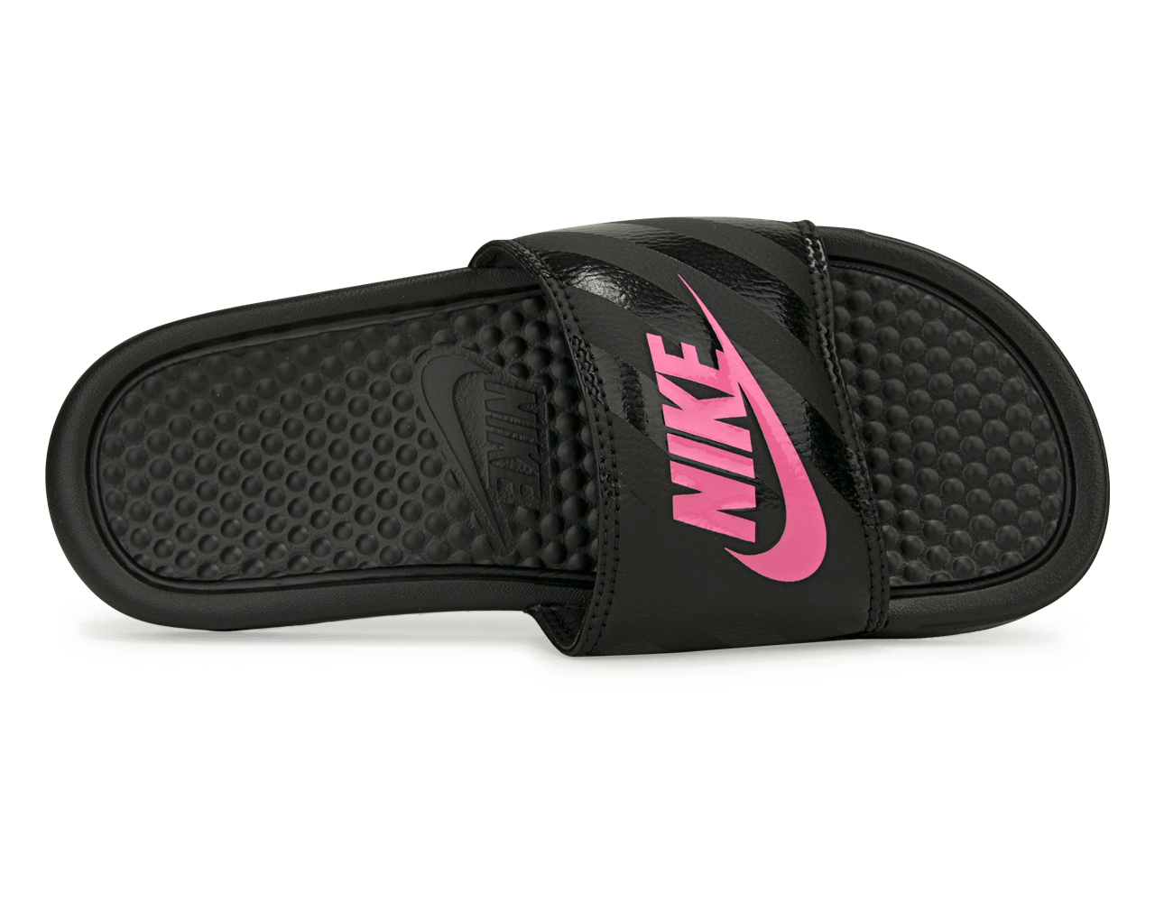 Nike Women's Benassi JDI Sandal Black/Pink、mySite、noshort