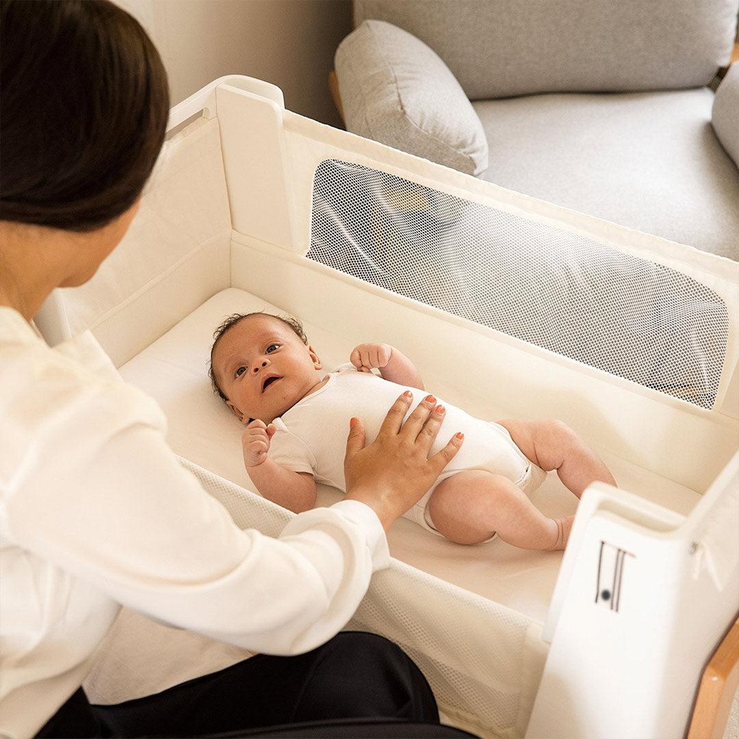  Gaia Hera Bedside Crib² - Scandi White/Natural、mySite、merchandisen