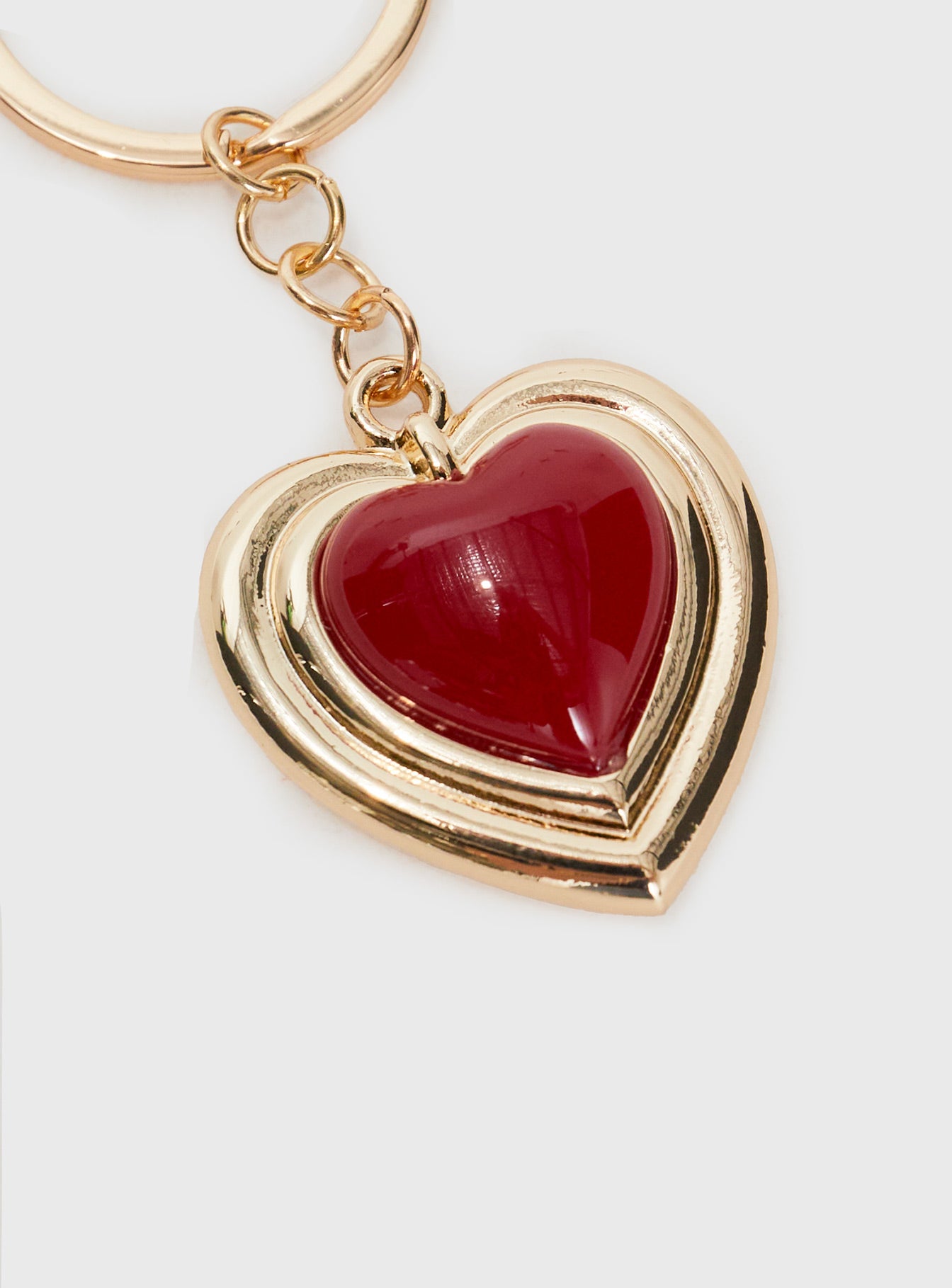 Red Heart Keyring Gold / Red、mySite、solidvoid