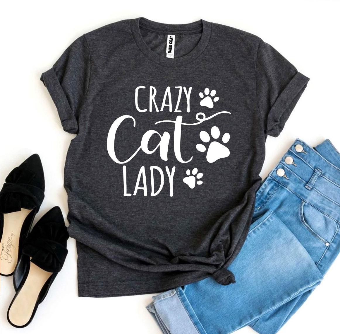 Crazy Cat Lady T-Shirt、mySite、camillekostekn