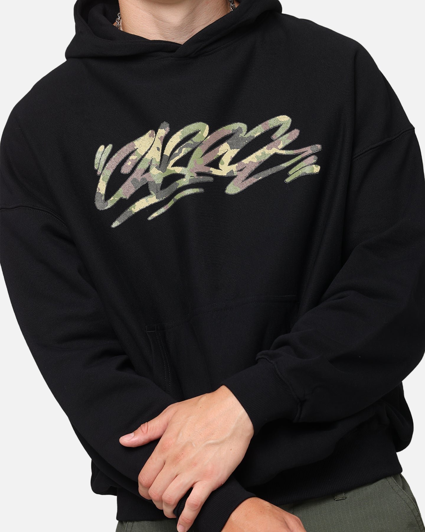 Carre Camo Script Hoodie Black、mySite、zt4zffjzw