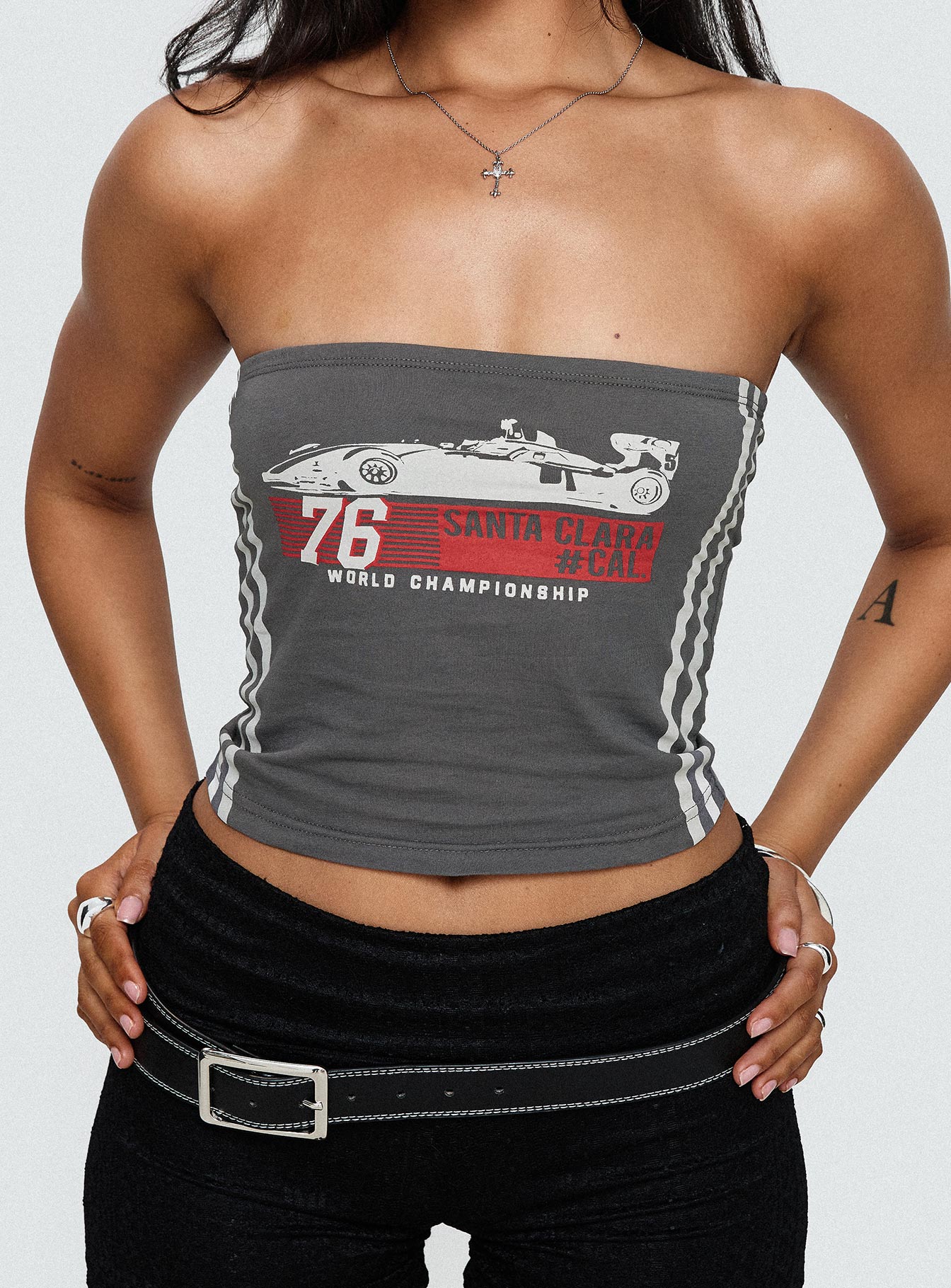 Santa Clara Strapless Top Black、mySite、solidvoid