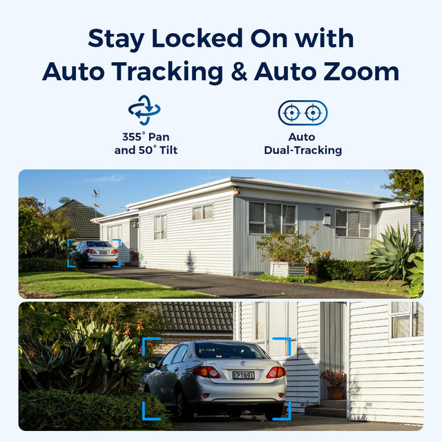 Reolink 4K Dual Lens PTZ Wi-Fi 6X Hybrid Zoom Battery Security Camera, Argus Track+Solar Panel、mySite、camillekostekn