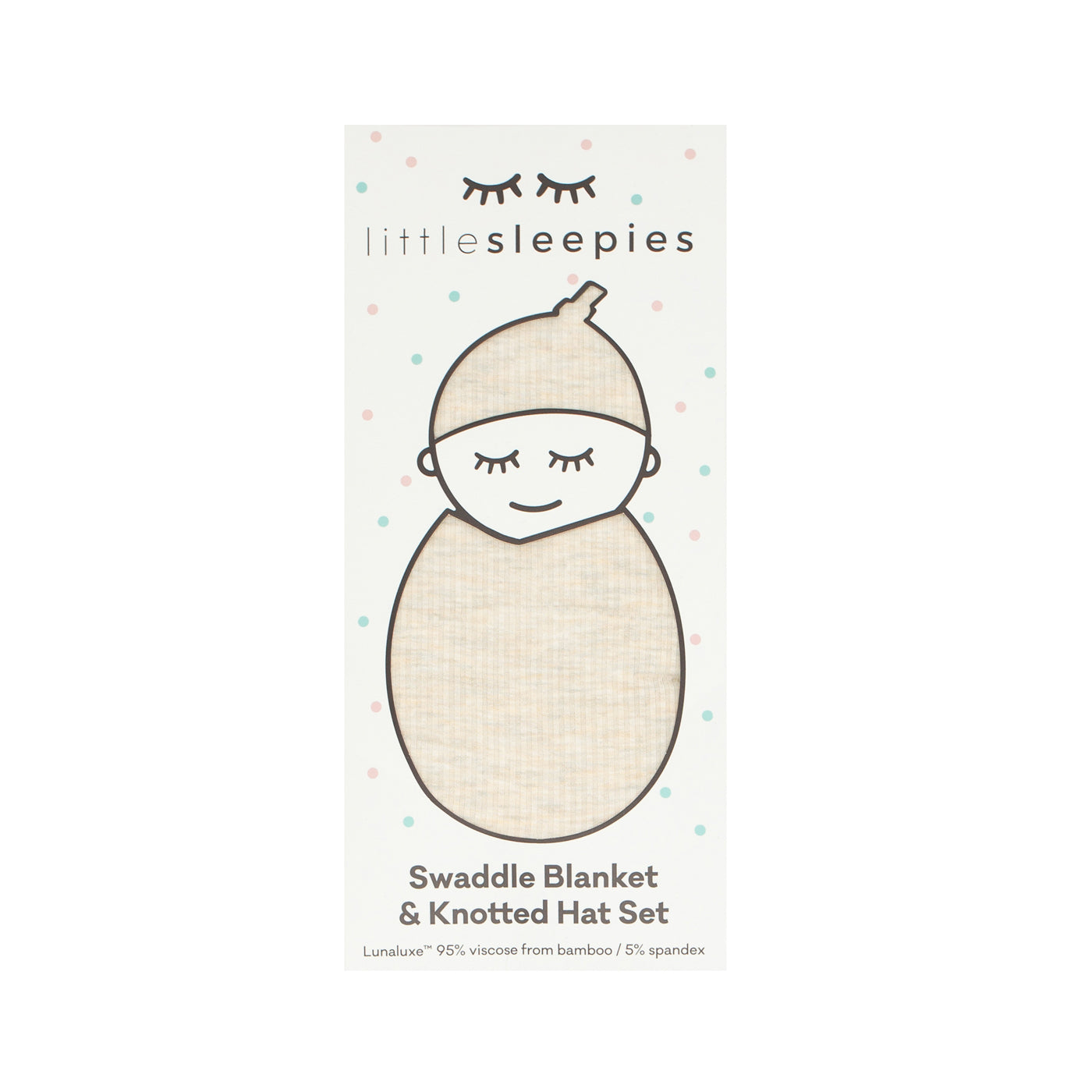  Heather Oatmeal Ribbed Swaddle & Hat Set、mySite、layawaytickets