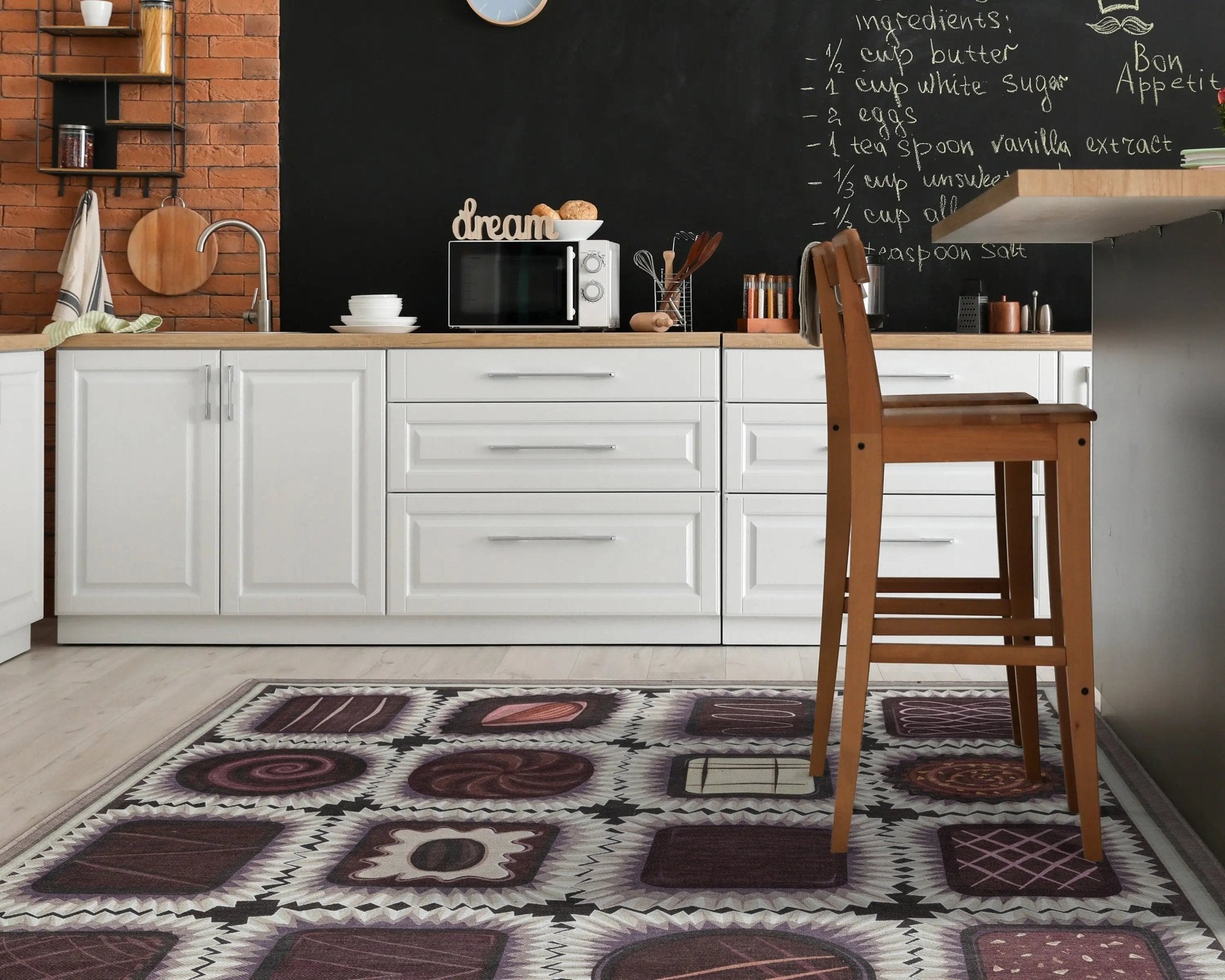 Chocolate Box Novelty Brown Flat-Weave Rug、mySite、gigharbornorthrealestate