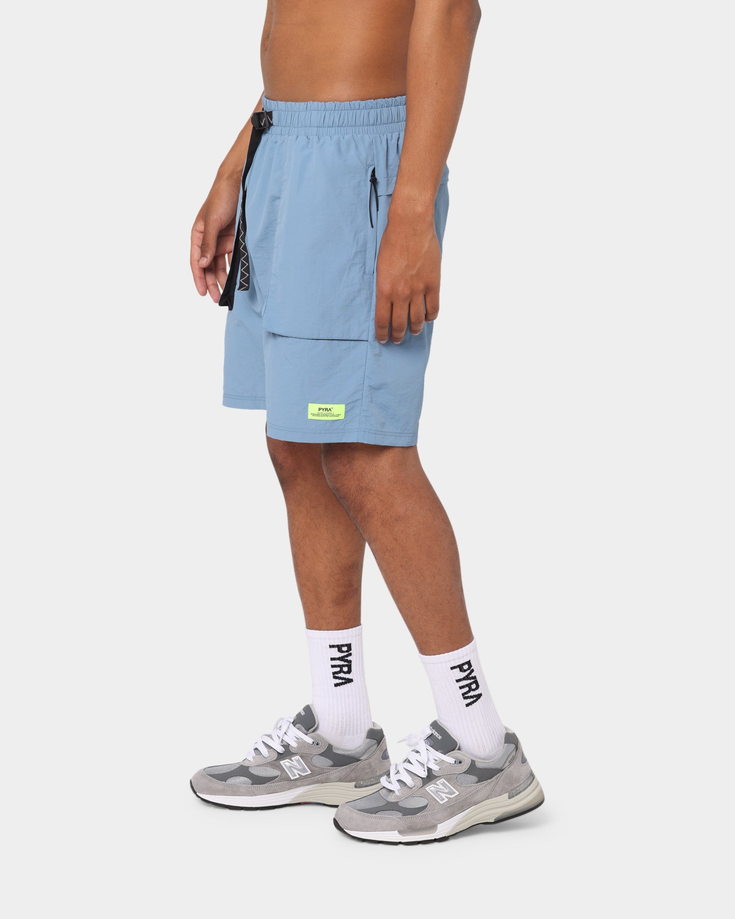 PYRA Future Nylon Shorts Blue、mySite、zt4zffjzw