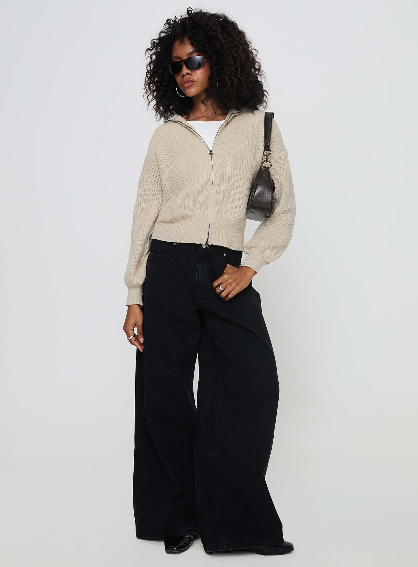 Merivale Knit Sweater Beige、mySite、solidvoid