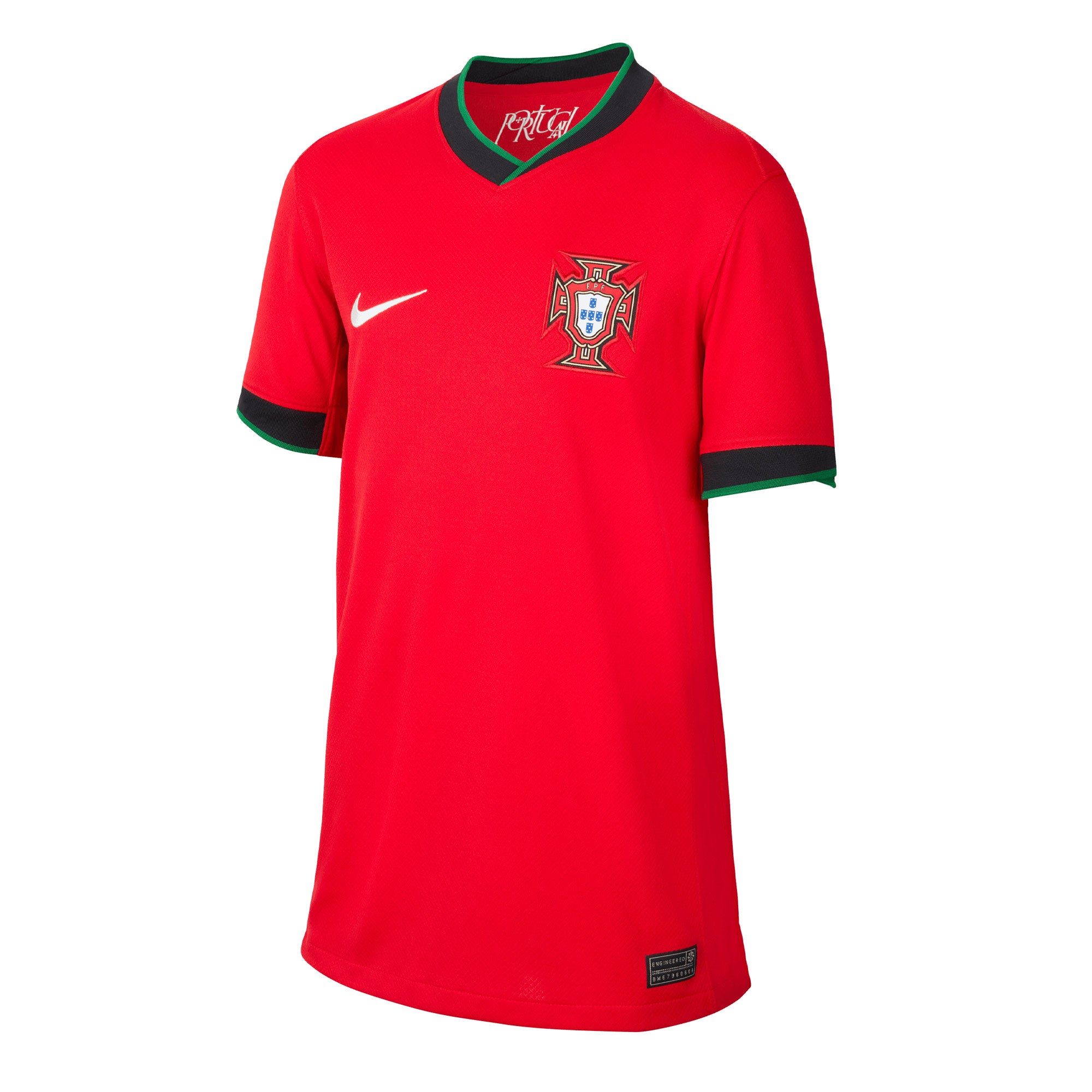Nike Kids Portugal 2024/25 Home Jersey Red/Green、mySite、bottomscart