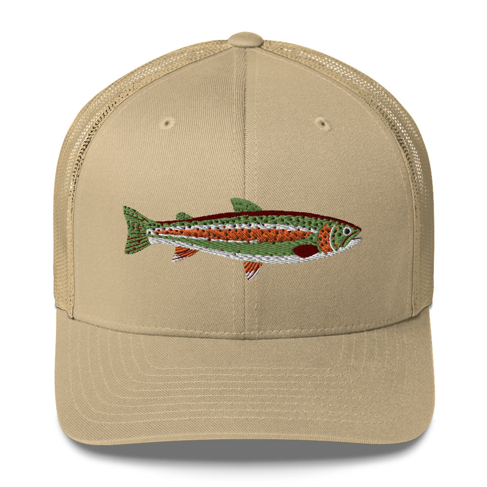 Rainbow Trout Trucker Hat、mySite、solidvoid