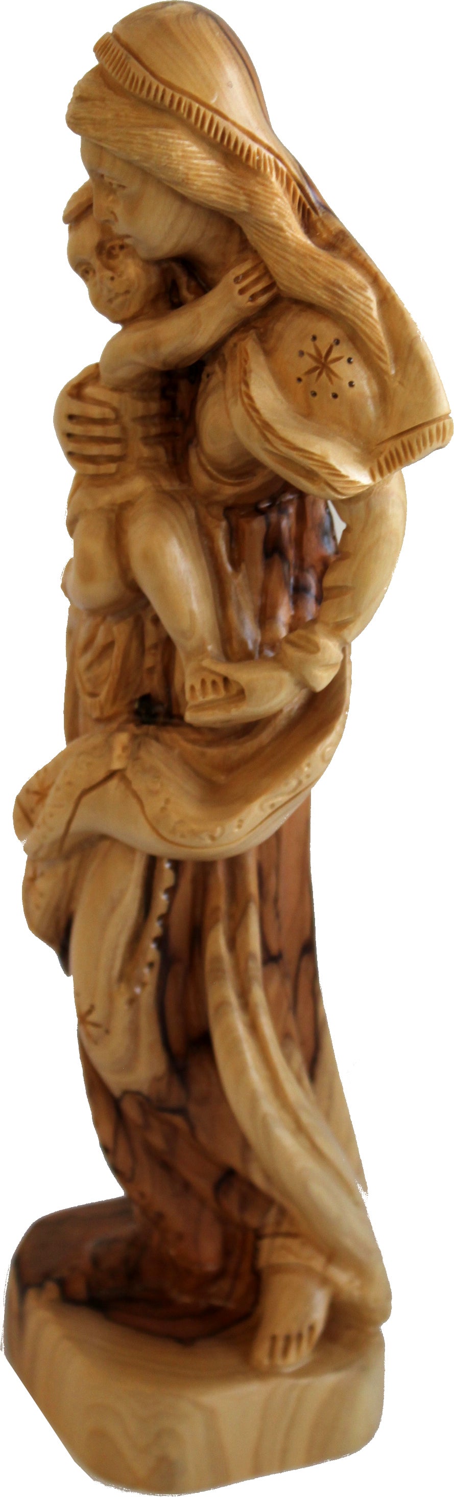 Grade A - Stand of Mary with Baby Jesus - Olivewood (27 cm or 10.5 inches)、mySite、topwebapps