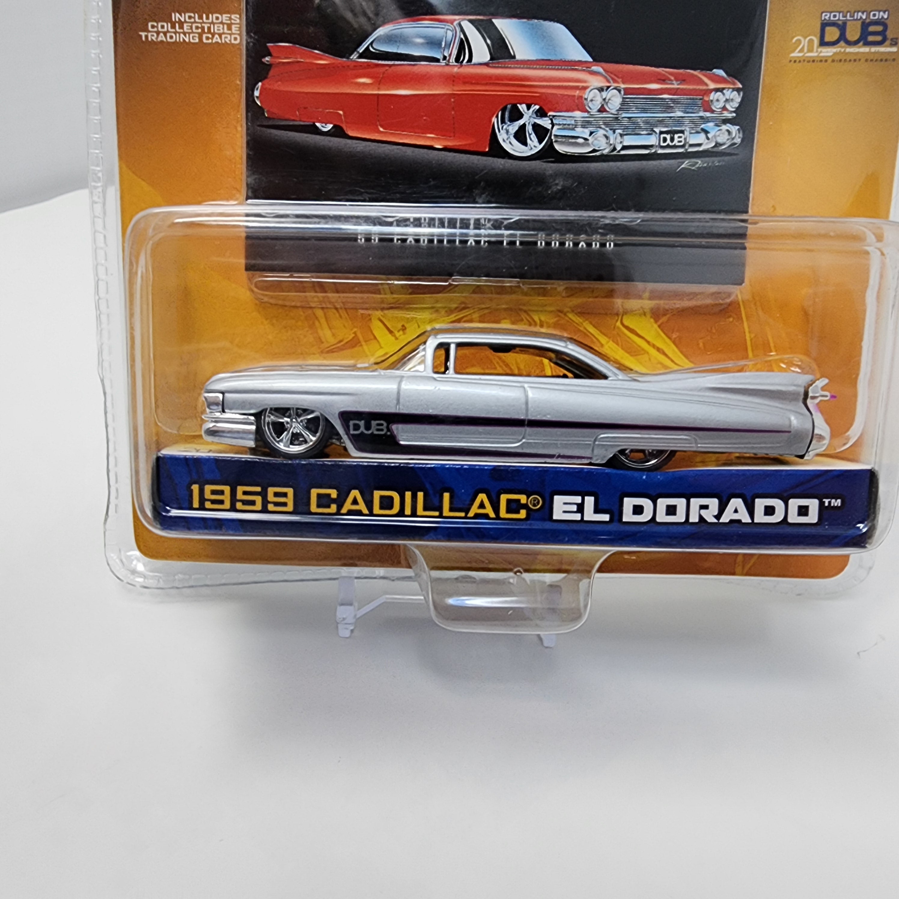 1959 Cadillac El Dorado * Silver * Jada Toys 1:64 Scale Dub City Oldskool、mySite、hgirdovlk