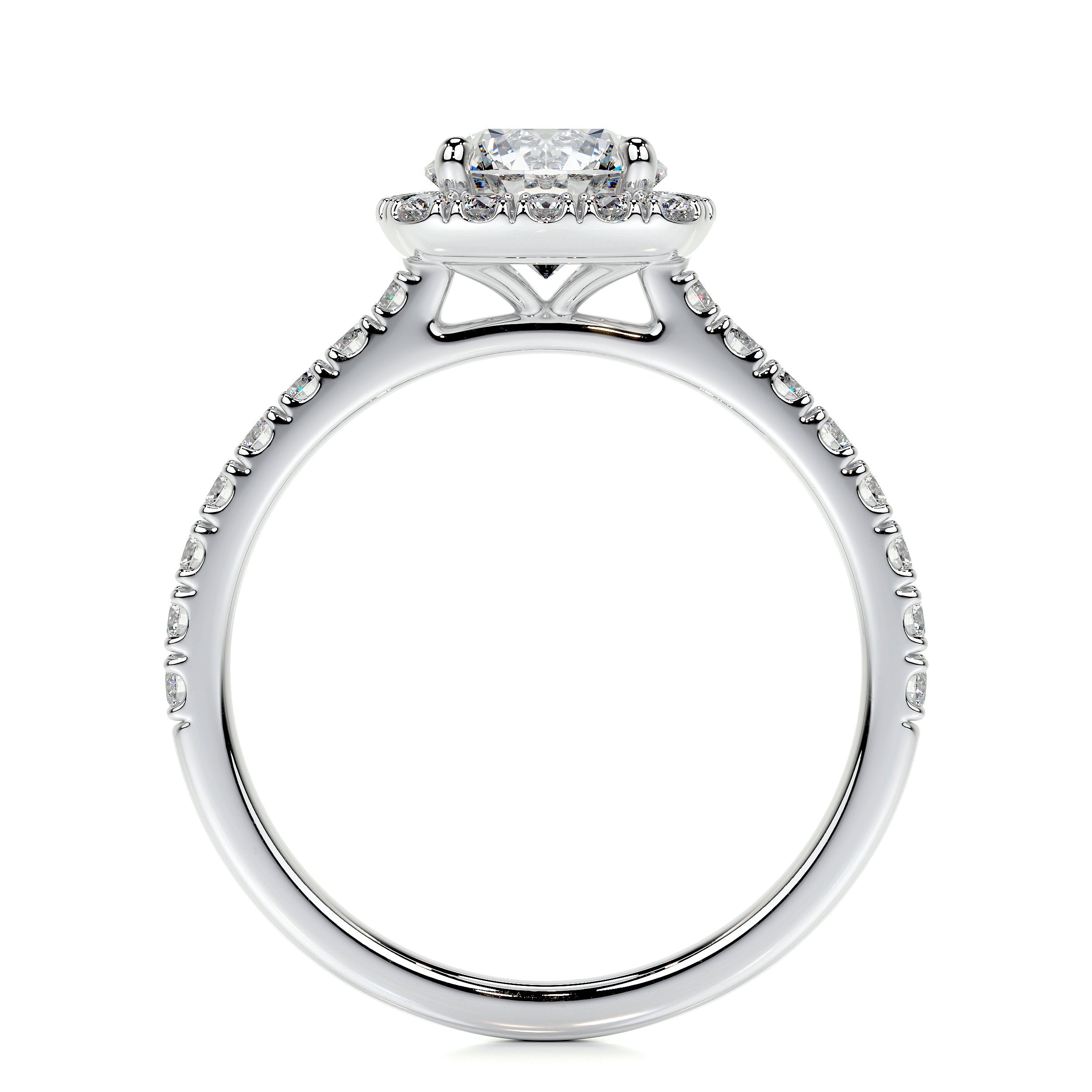 Claudia Lab Grown Diamond Ring -18K White Gold、mySite、hinf8tx79
