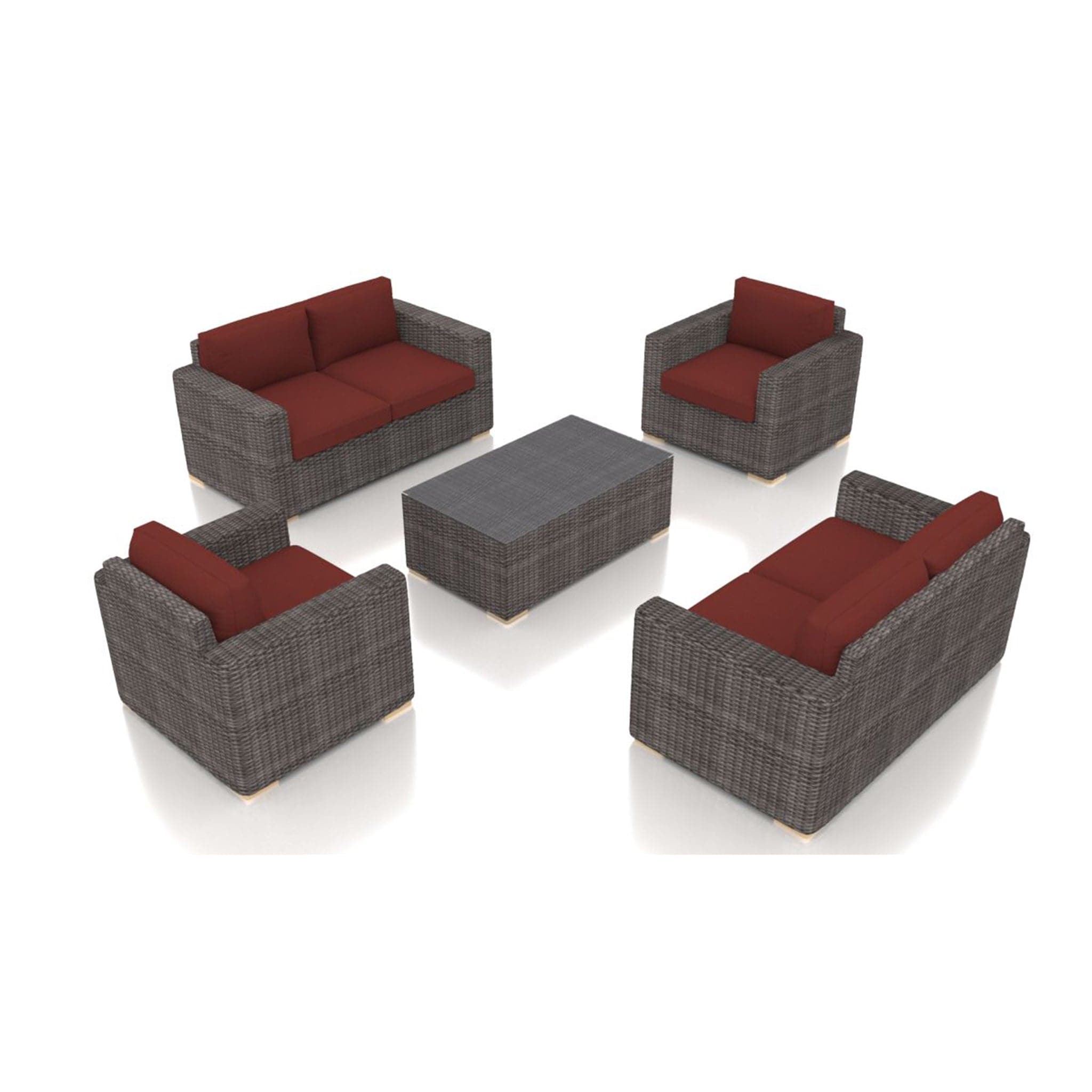 Dune 5 Piece Double Loveseat Set、mySite、neckold