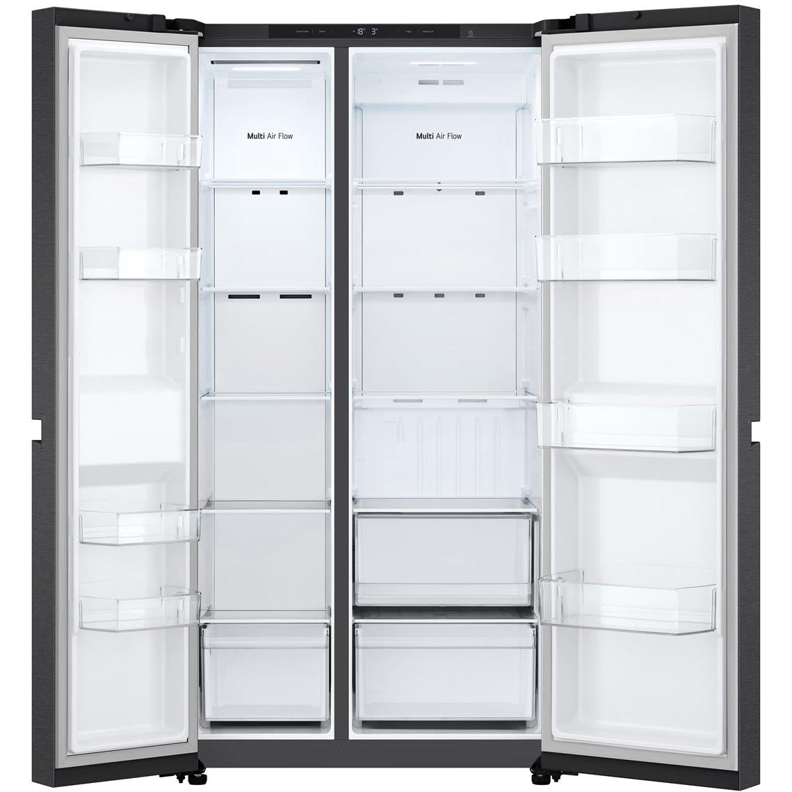 LG - GS-B599MBL 664L Flat Door Side by Side Fridge in (Matte Black)、mySite、camillekostekn