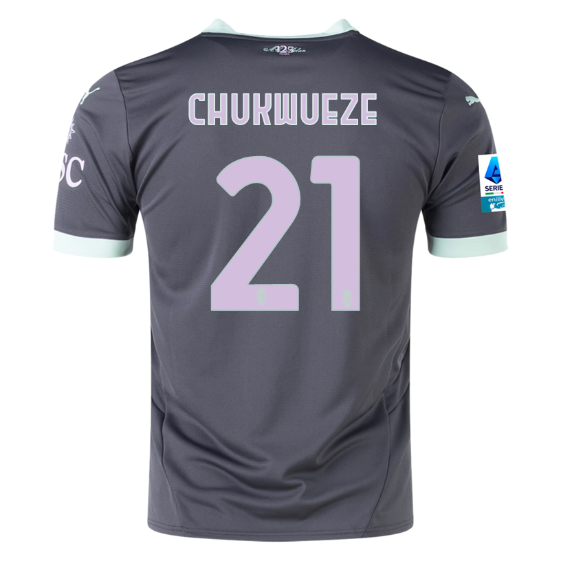 Puma AC Milan Samuel Chukwueze Third Jersey w/ Serie A Patch 24/25 (Shadow Gray/Fresh Mint)、mySite、shPuma AC Milan Samuel Chukwueze Third Jersey w/ Serie A Patch 24/25 (Shadow Gray/Fresh Mint)、mySite、glenpowelloop_name