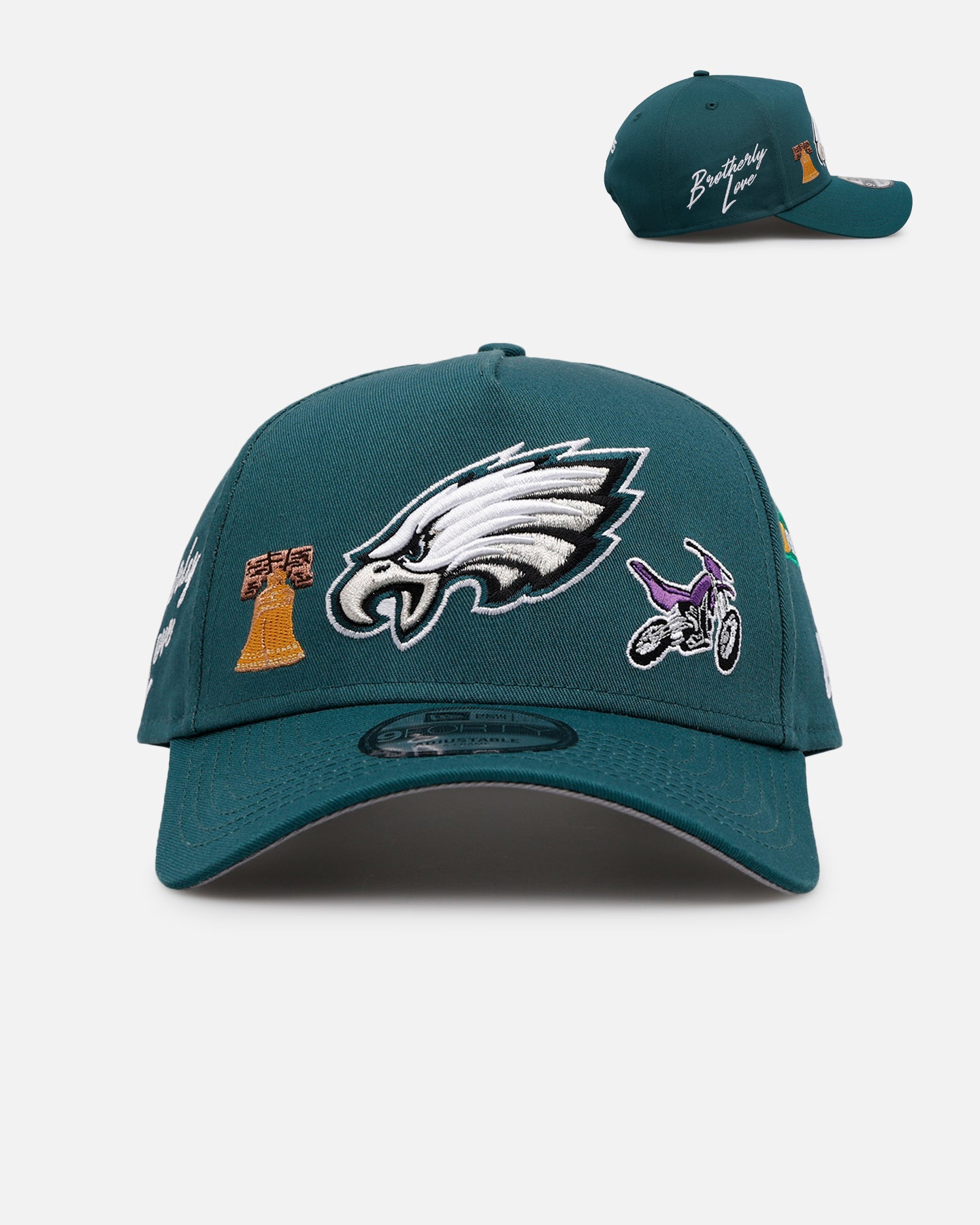 New Era Philadelphia Eagles 'City Icons' 9FORTY A-Frame Snapback Green、mySite、zt4zffjzw