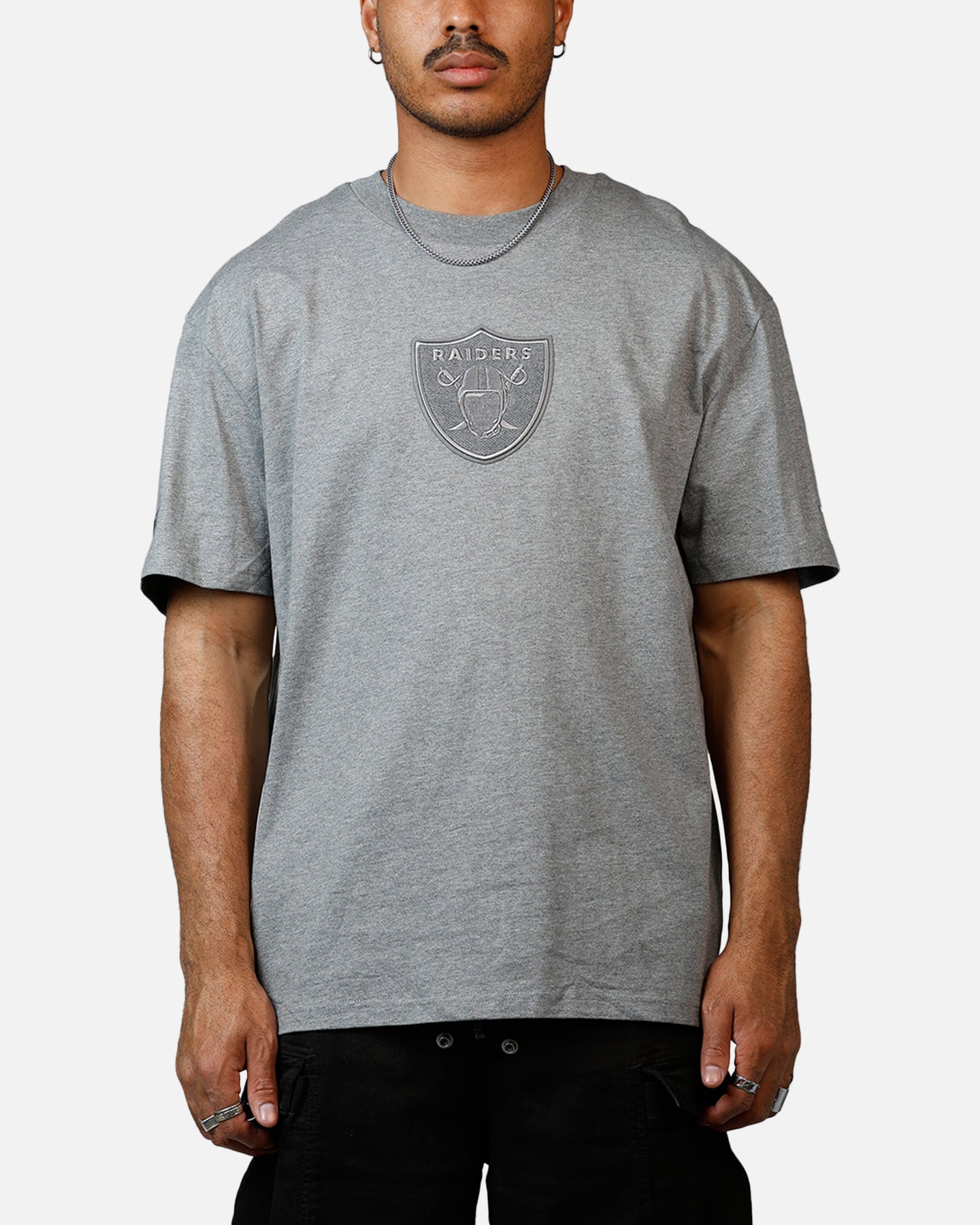 Pro Standard Las Vegas Raiders Reverse French Terry T-Shirt Grey、mySite、zt4zffjzw