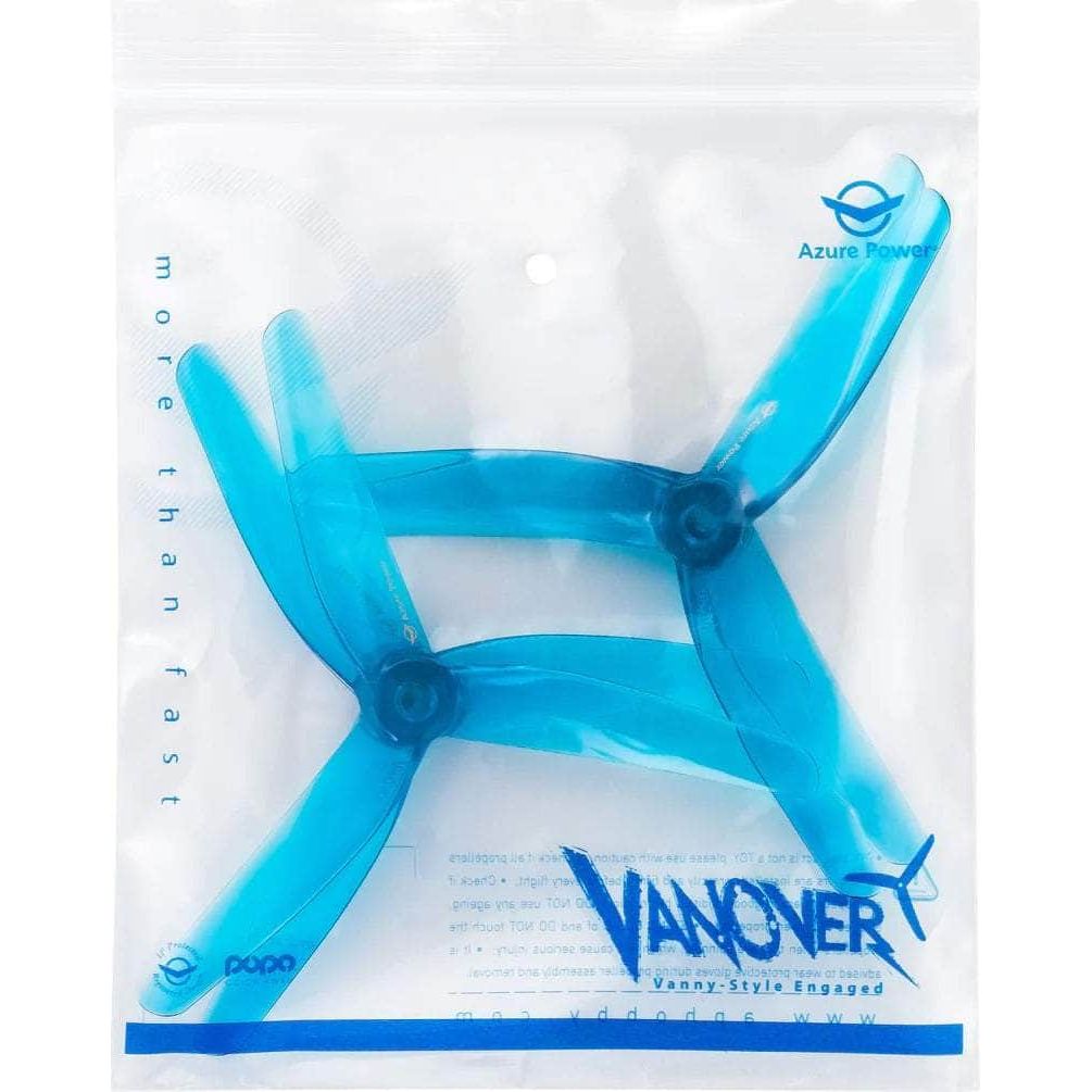  Azure Power Vanover Limited Edition 5.1x3.0x3 POPO Compatible Tri-Blade 5 Prop 4 Pack - Choose Your Color、mySite、merchandisen
