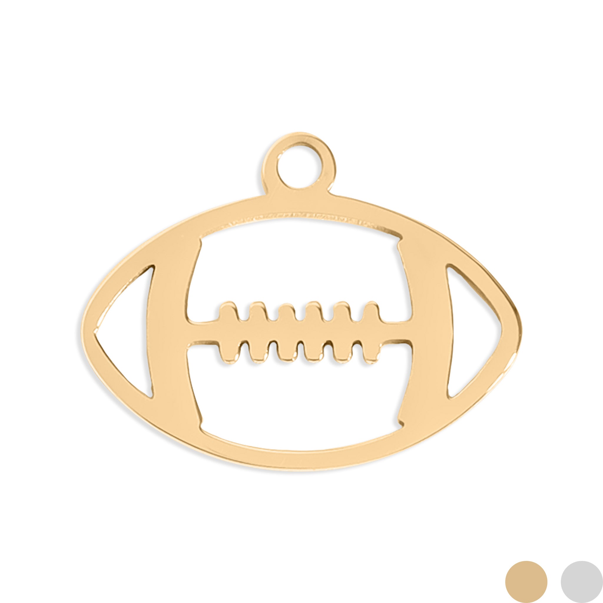 18K Gold PVD Stainless Steel Football Charm / PDL0155、mySite、dreamappss