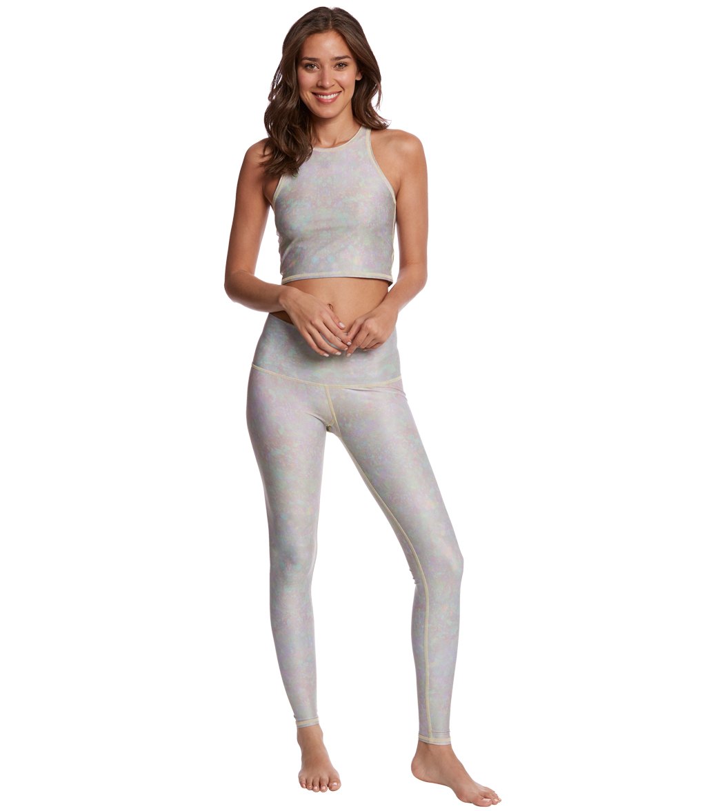 Teeki White Snake Opal Cream Thread Mermaid Crop Top、mySite、noshort