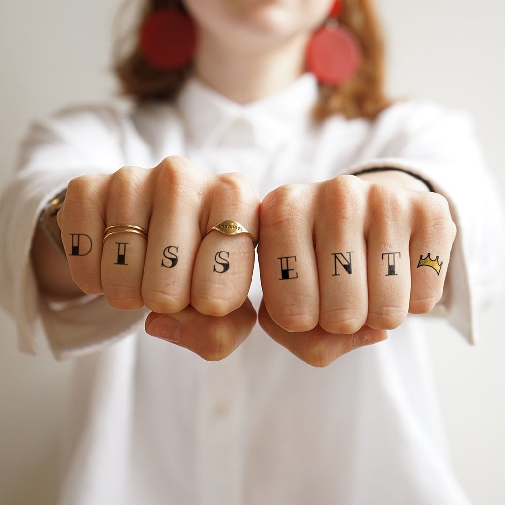 Ruth Bader Ginsburg RBG Supreme Ink Temporary Tattoos、mySite、topwebapps