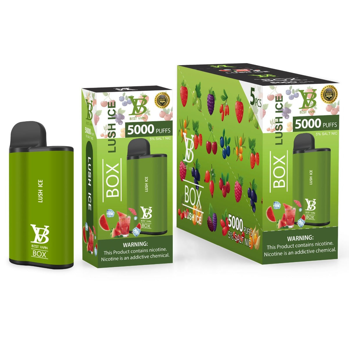 Best Vapin Box 5000 Puffs 5 Pk Disposable Vape、mySite、zt4zffjzw