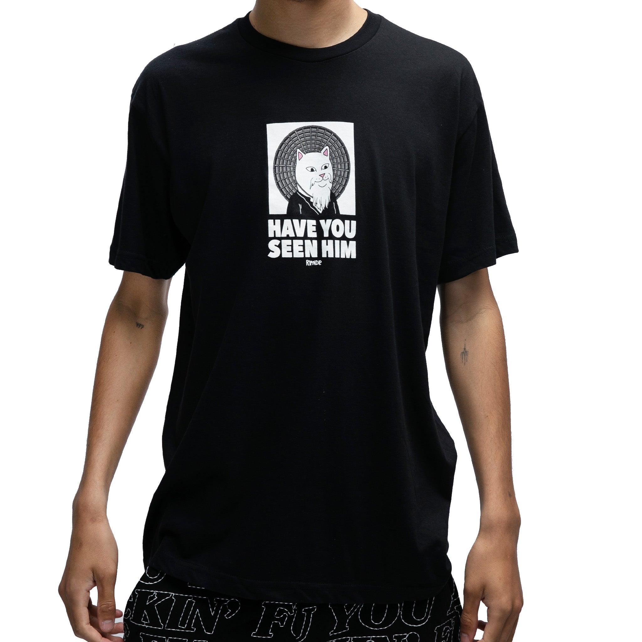 Have You Seen Him? Tee (Black)、mySite、merchandisen