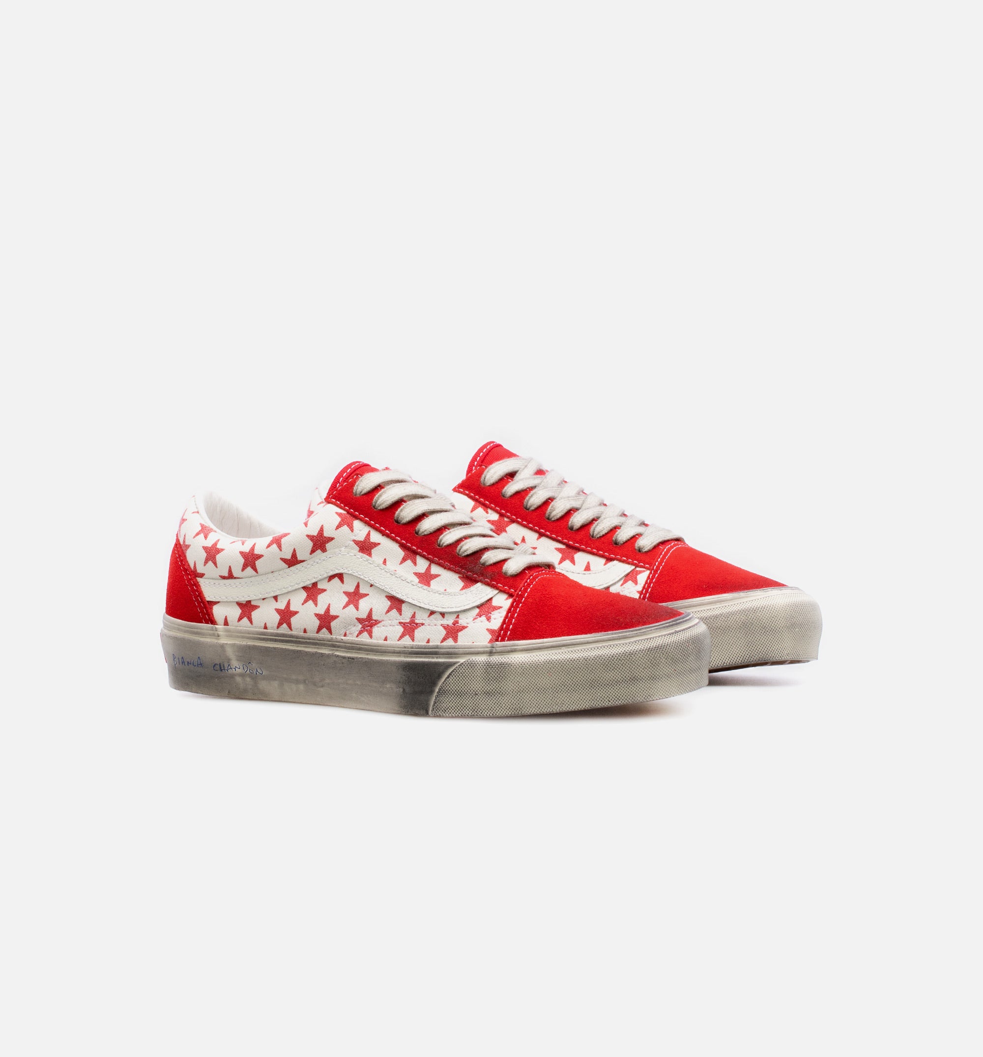 Bianca Chandon Vault OG Old Skool Mens Skate Shoes - Red/White、mySite、dreamappss