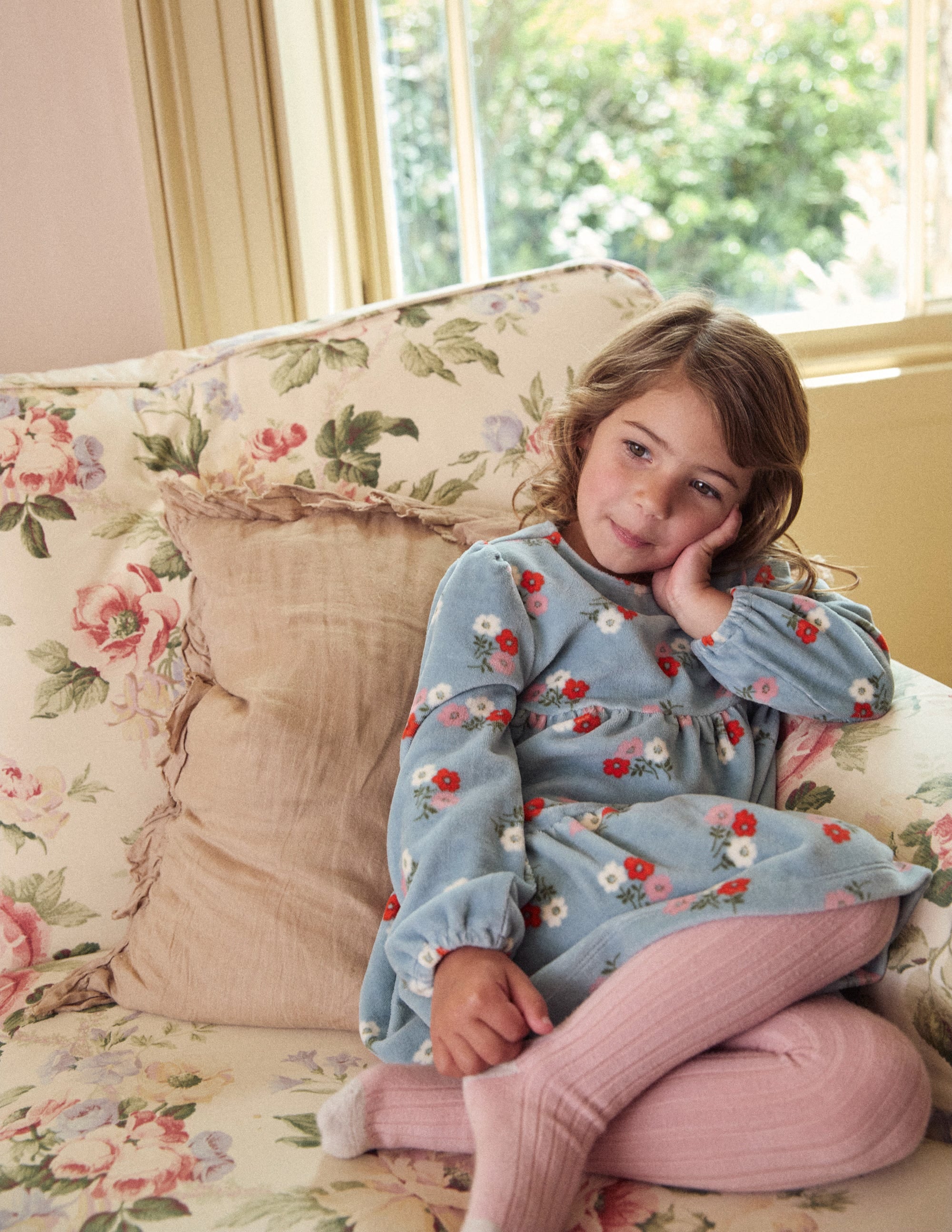  Tiered Velour Dress-Seamist Posy、mySite、ashleygrahame