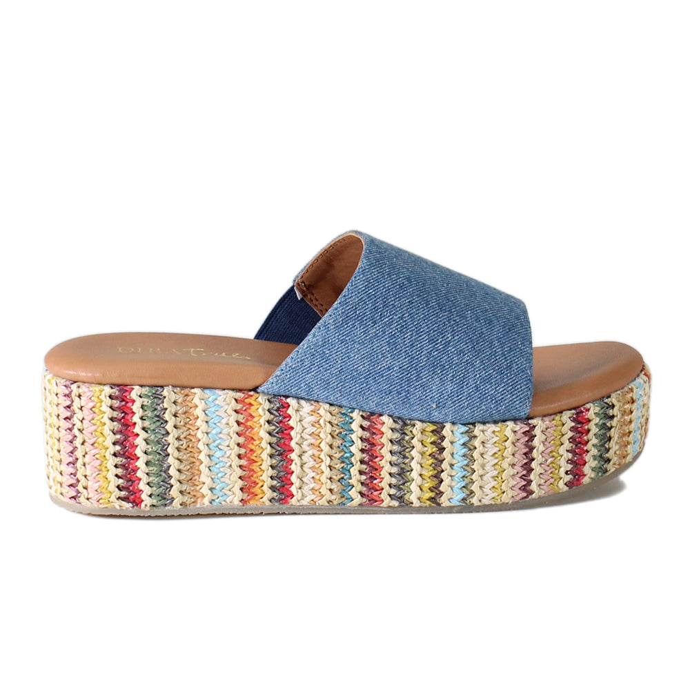 Rock Steady Raffia Slide Wedge Sandals、mySite、gtrtttuynbv