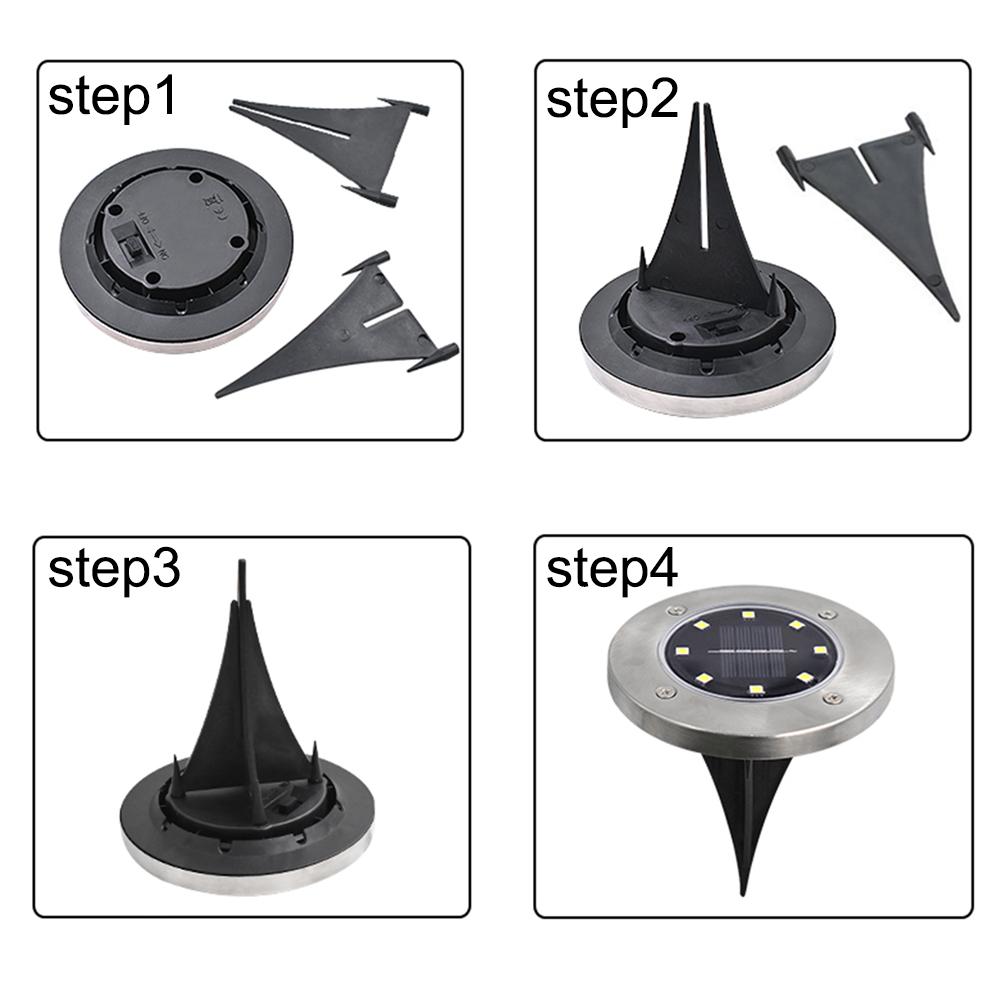 Solar Powered Outdoor Pathway LED Lights - Set of 4、mySite、camillekostekn