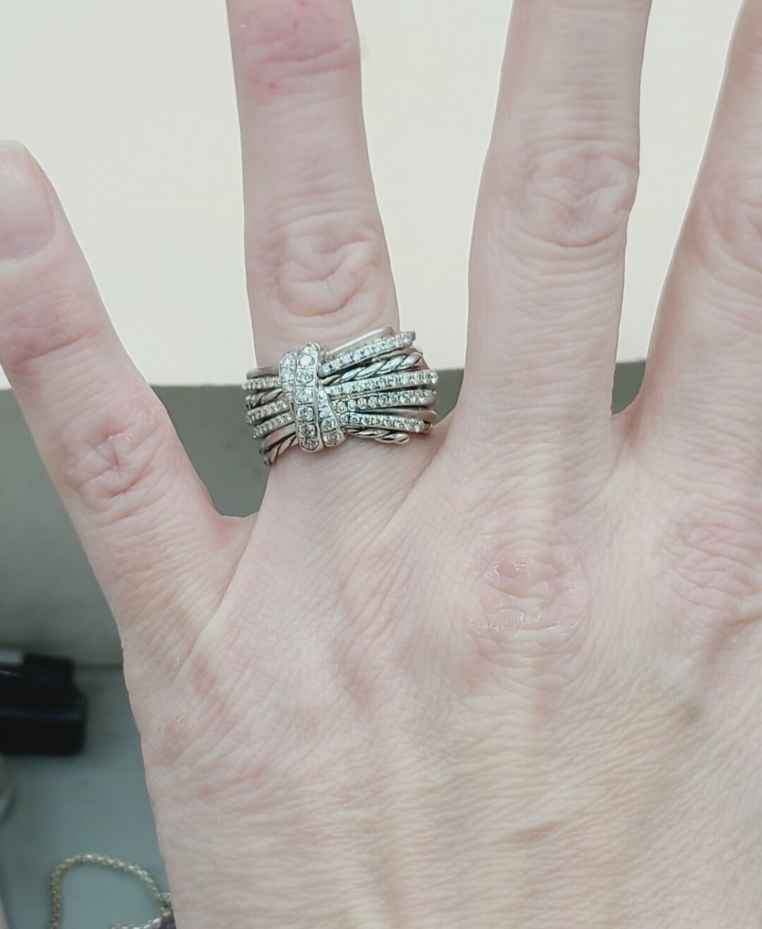 David Yurman Wide Anjelika Ring聽With Diamonds聽、mySite、hinf8tx79