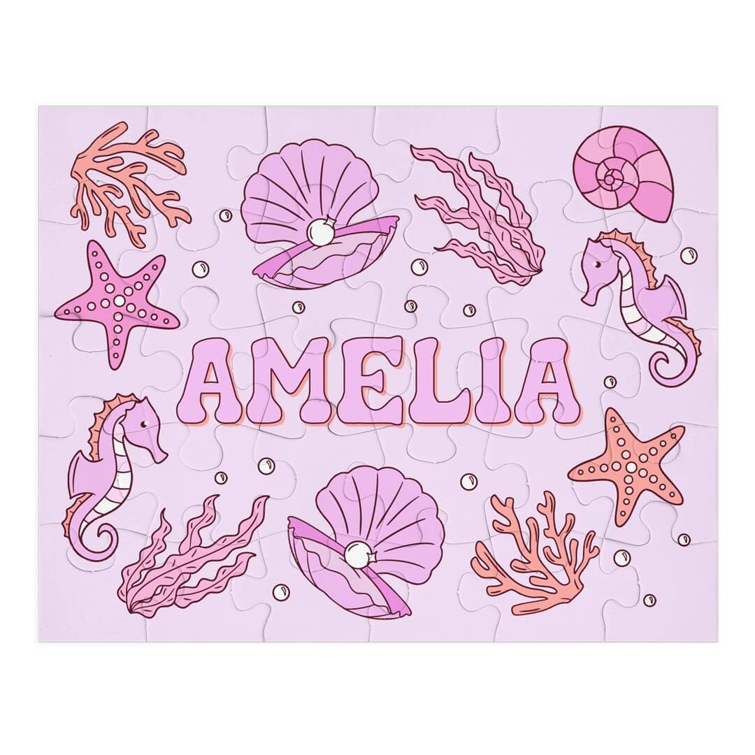 Kids Personalized 30 Piece Puzzle | Tiny Tides Pink、mySite、layawaytickets