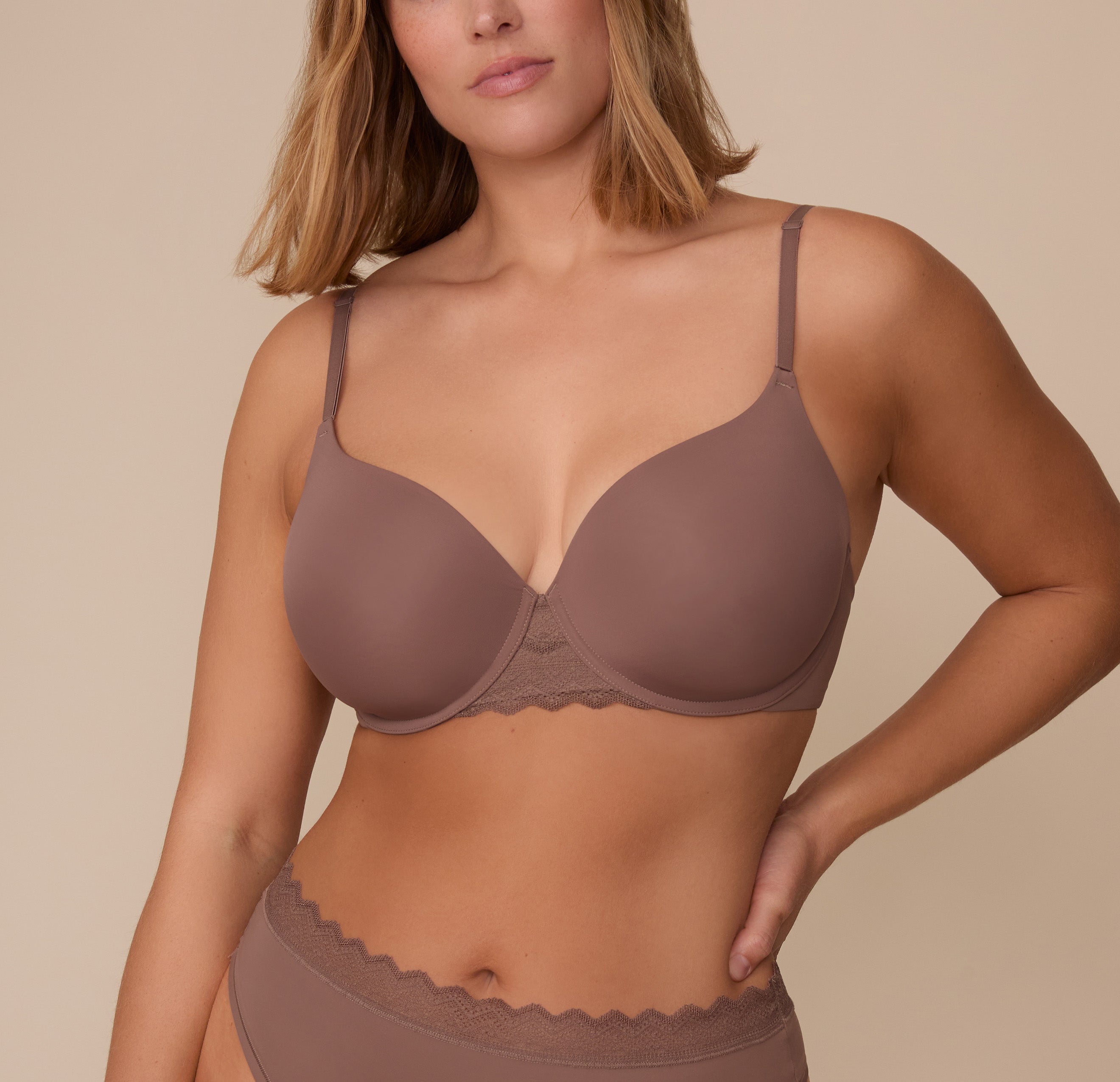 Base Lace T-Shirt Bra - Mauve、mySite、bengalsvssteelers