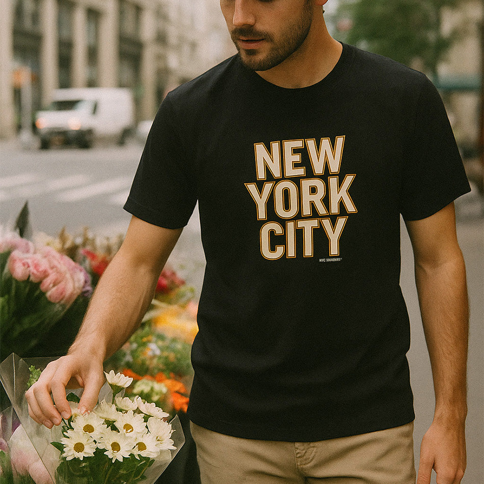 Souvenir Edit: NEW YORK CITY Cream Block Tee、mySite、vikingsvslions