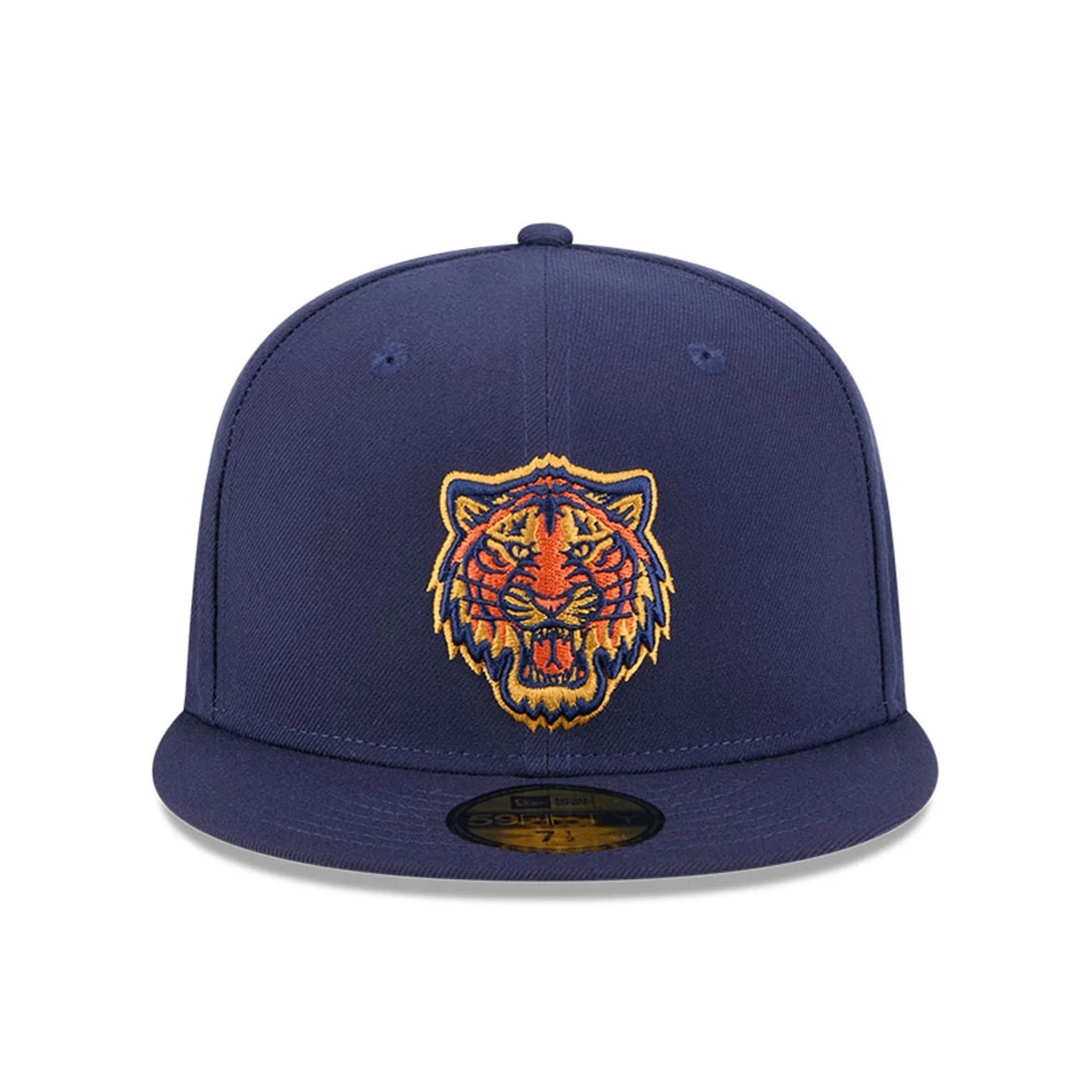 Detroit Tigers MLB Pattern Undervisor Dark Blue 59FIFTY Fitted Cap、mySite、vikingsvslions