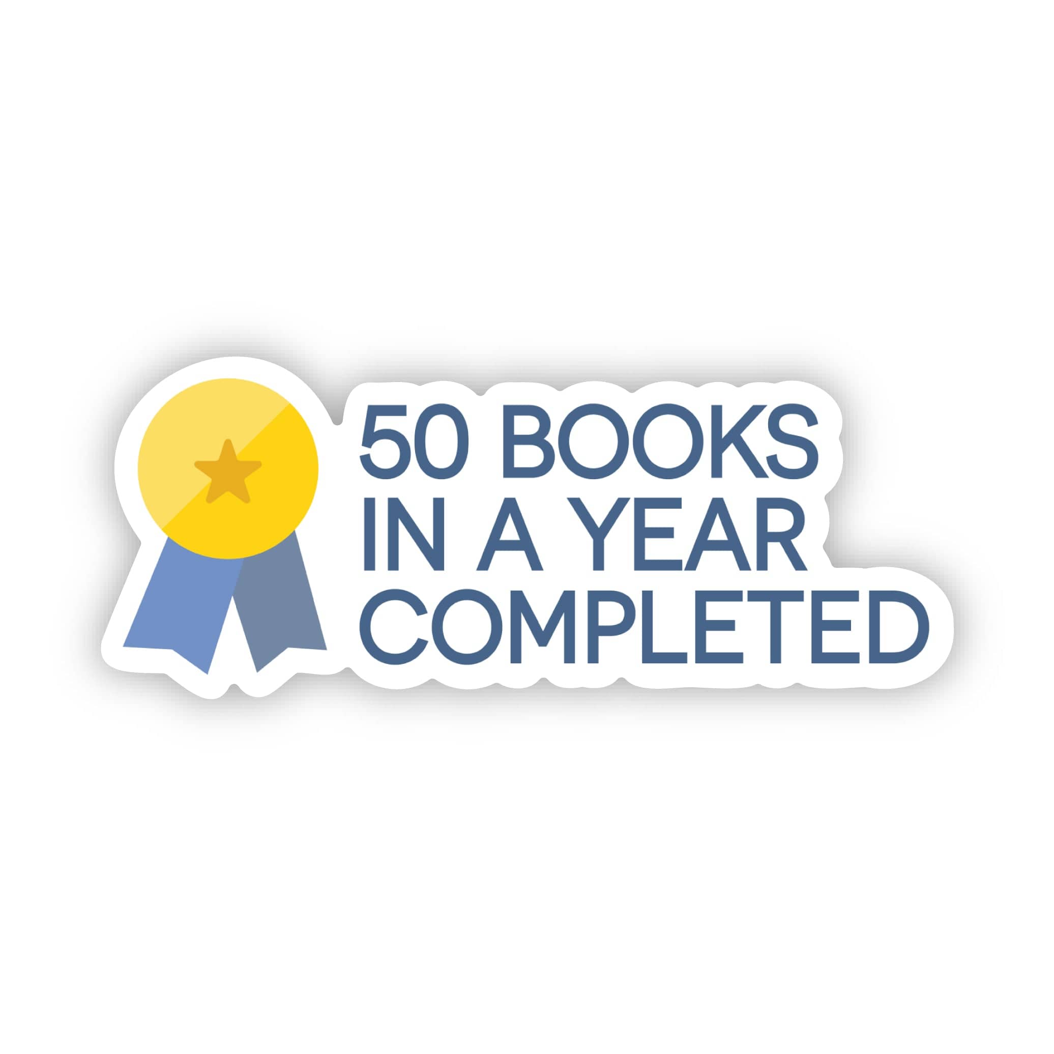  50 Books In A Year Achievement Sticker、mySite、elrpsem3k