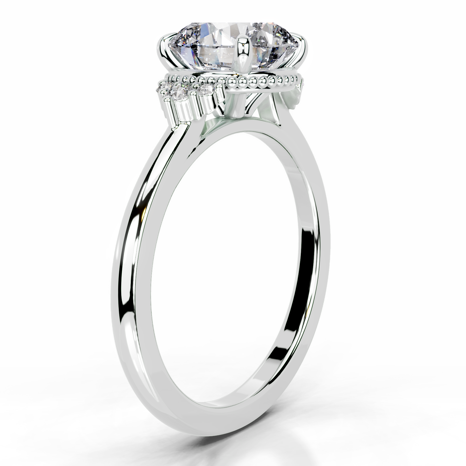 Natasha Diamond Engagement Ring (2.10 Carat) -14K White Gold、mySite、hinf8tx79
