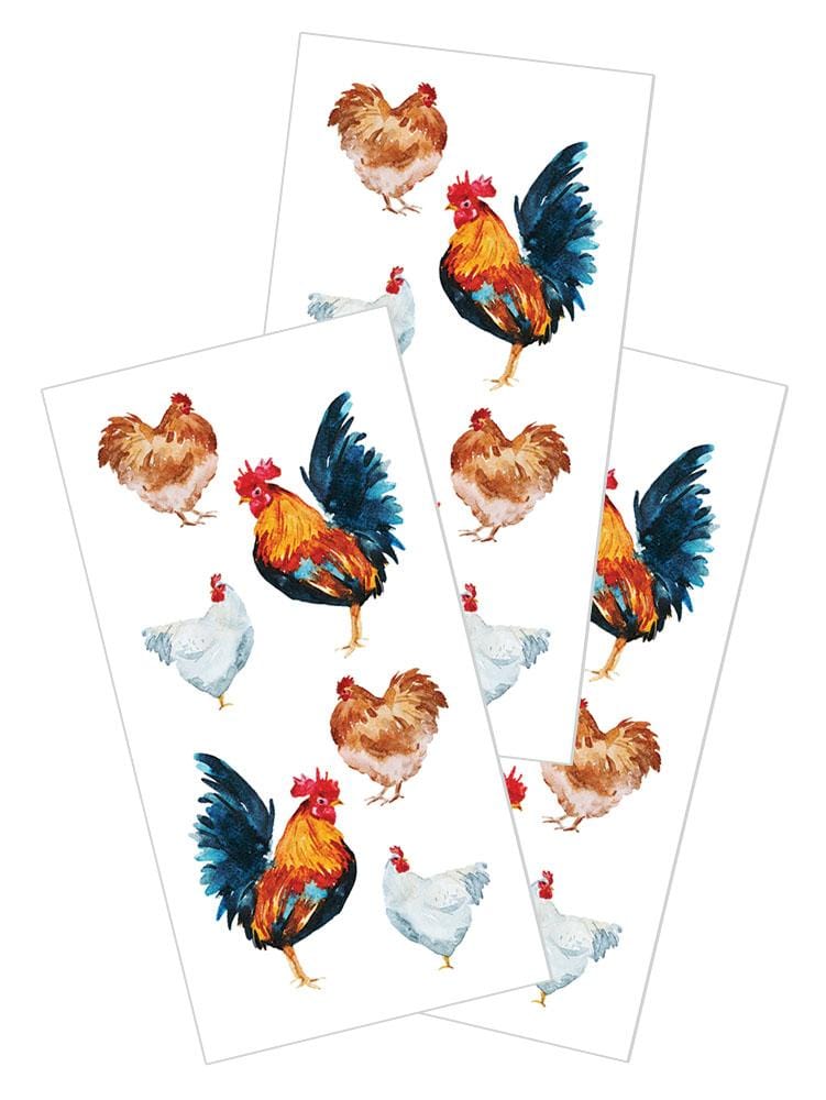  Decorative Stickers - Watercolor Chickens、mySite、ghnorth