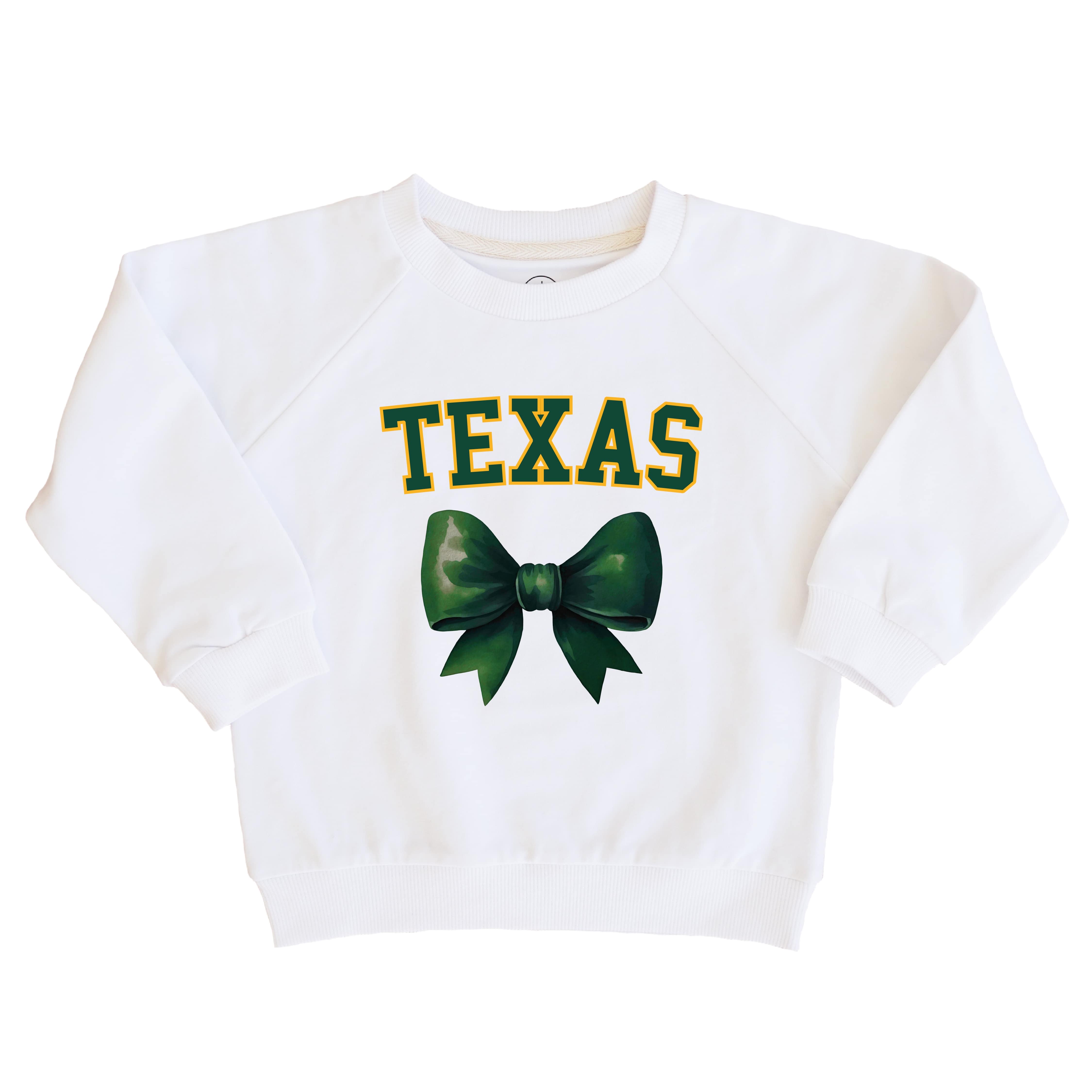  Baylor University | Footballs & Bows Kids Graphic Sweatshirts、mySite、layawaytickets