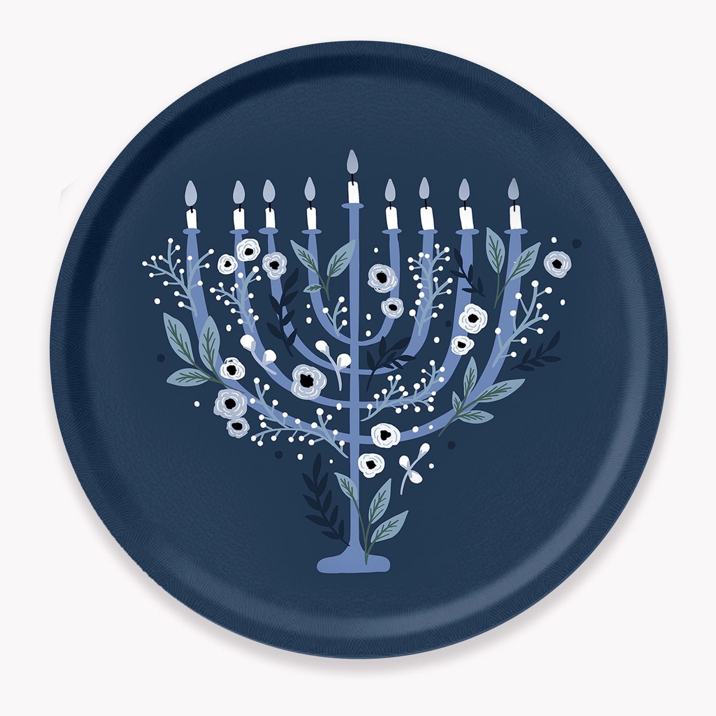  Floral Menorah Serving Tray、mySite、elrpsem3k