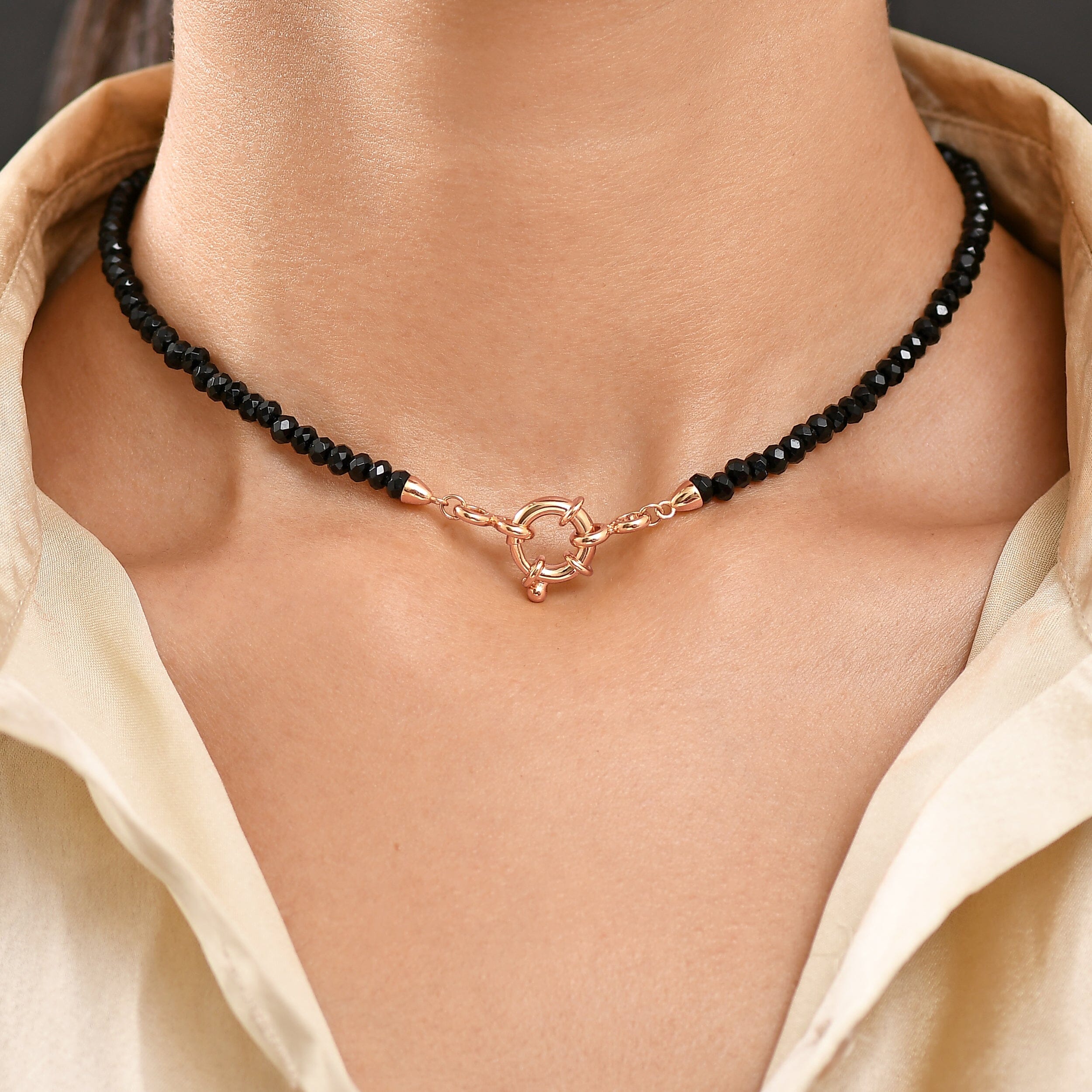 Black Obsidian Beads Necklace - Soul Anchor、mySite、hinf8tx79