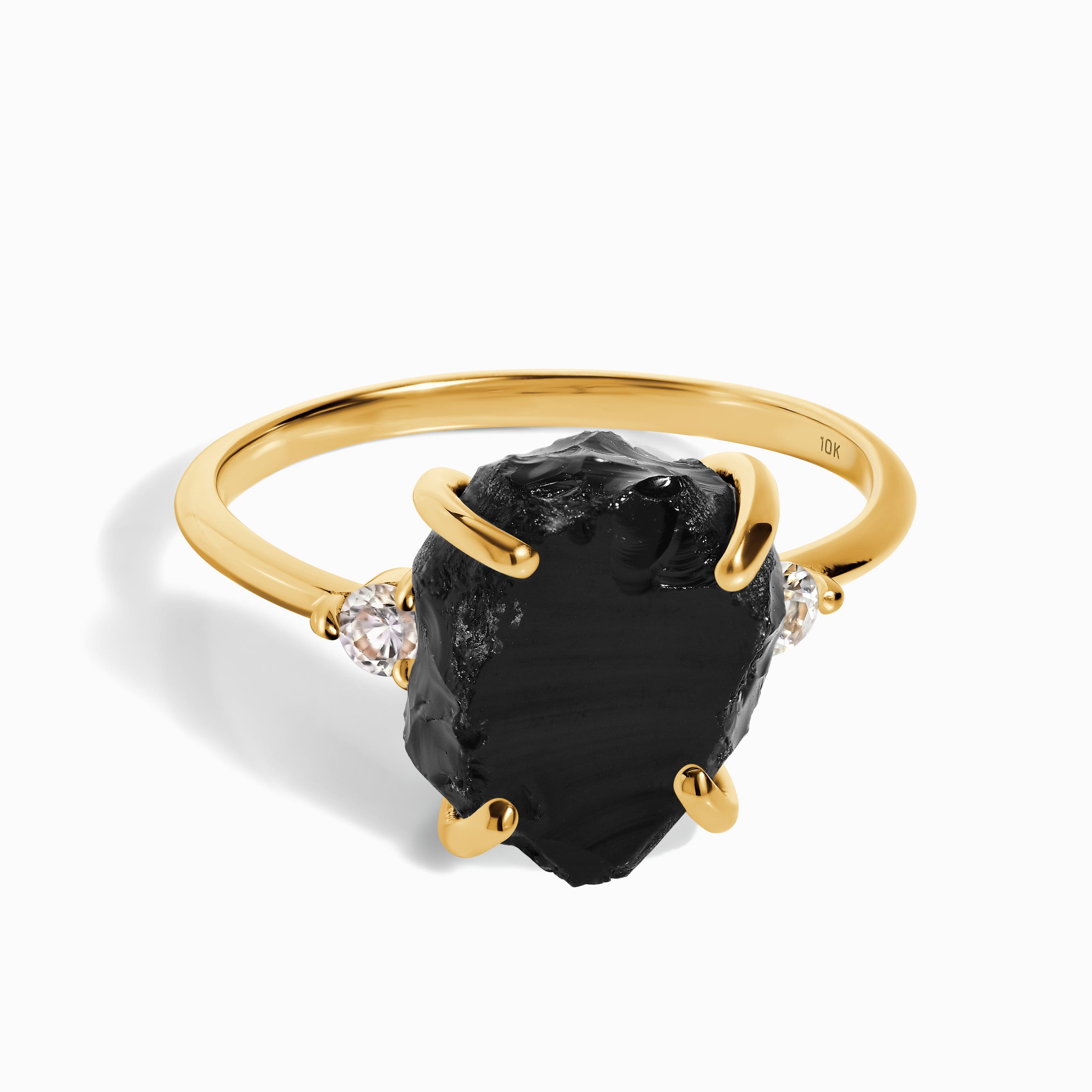 Black Obsidian Diamond Ring - Raw Allure、mySite、hinf8tx79
