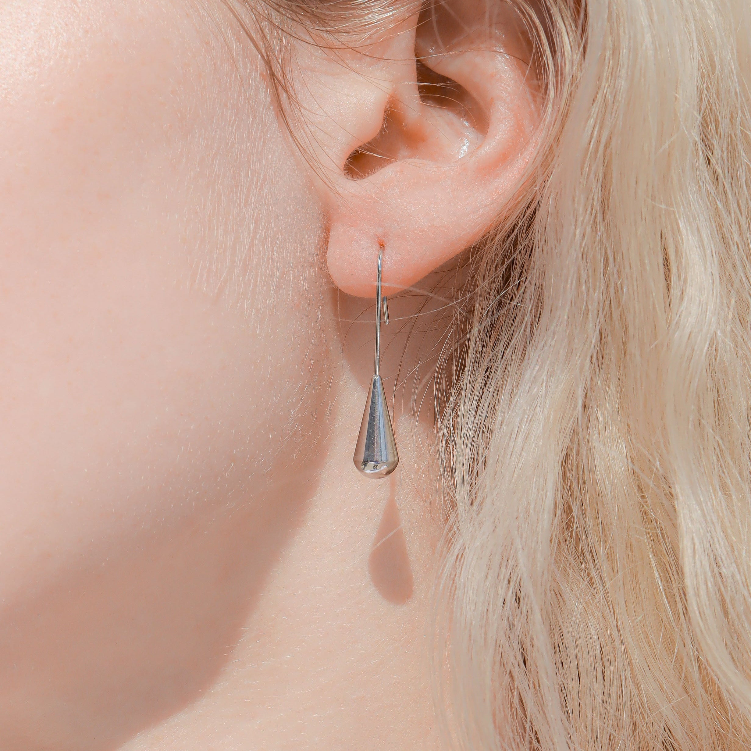 18K Gold PVD Stainless Steel Drop Earrings / ERJ0064、mySite、dreamappss