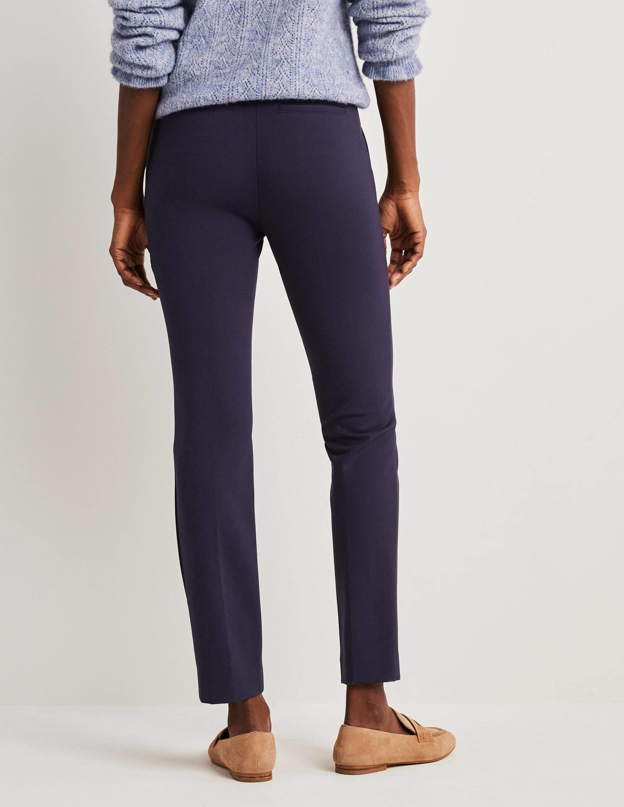  Hampshire 7/8 Ponte Trousers-Navy、mySite、ashleygrahame