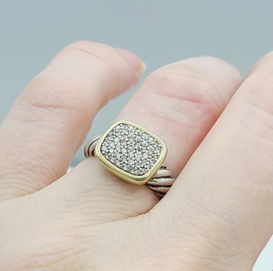 David Yurman Noblesse Ring With Diamonds & Gold、mySite、hinf8tx79