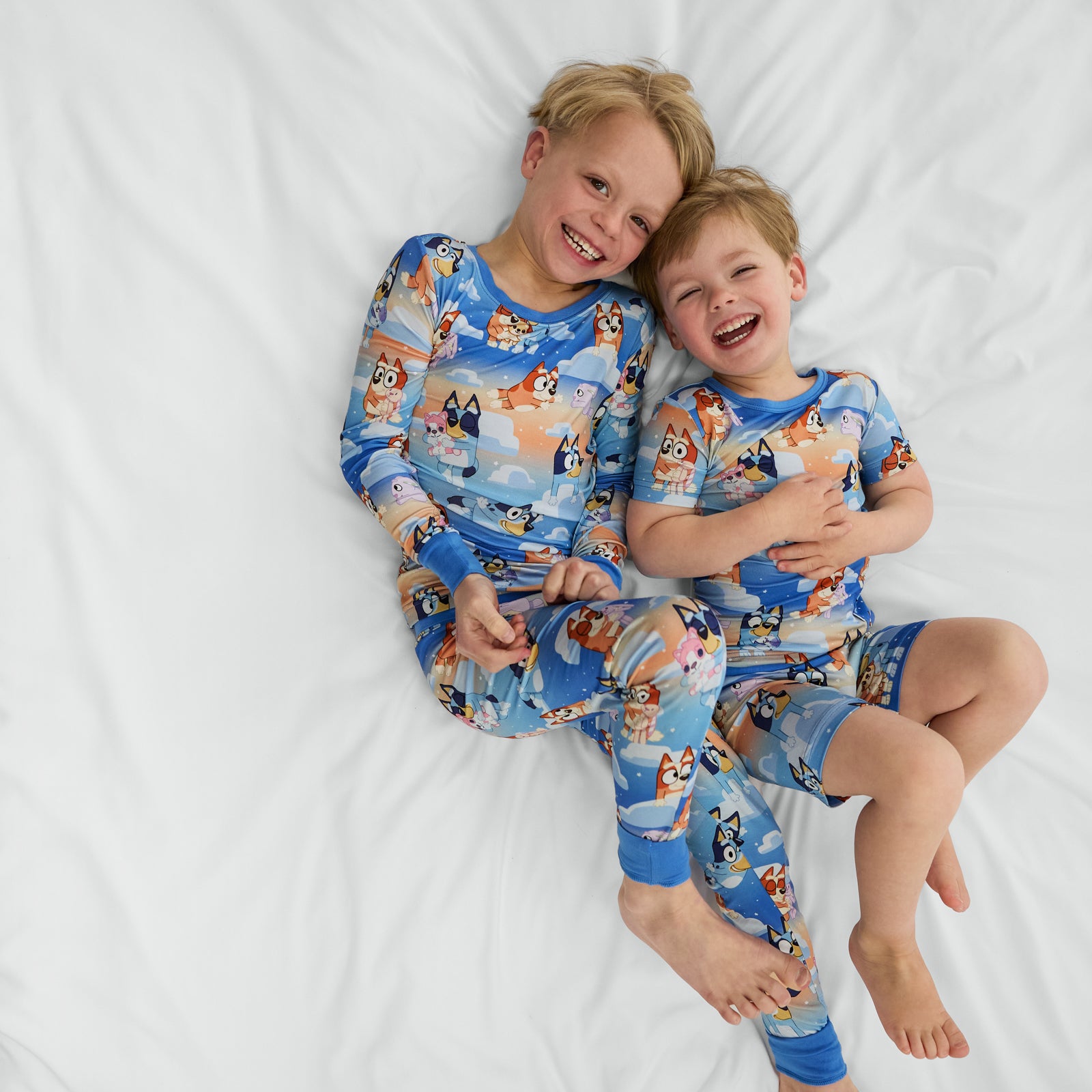 Bluey Blue Sleepytime Two-Piece Long Sleeve & Pants Pajama Set、mySite、g9winljtr