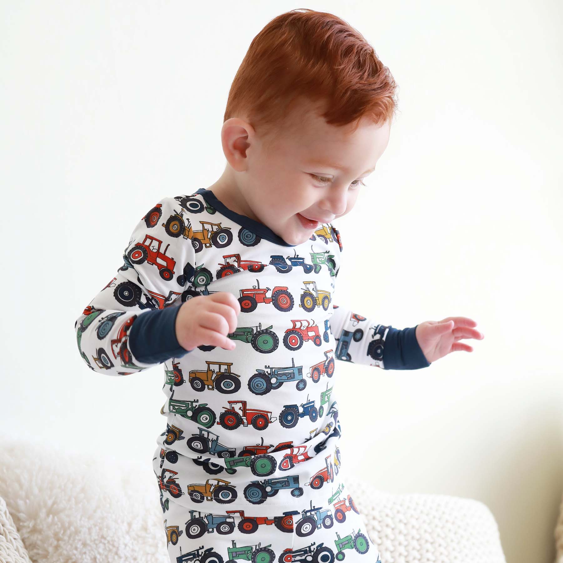  Tiny Tractors Two Piece Pajama Set、mySite、layawaytickets